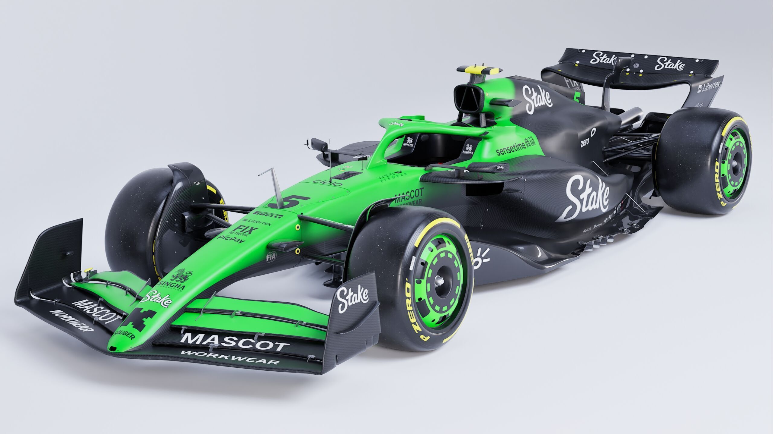 F1 2025 Sauber C45 Formula 1 Race Car Low-poly 3D model Low-poly 3D model_3