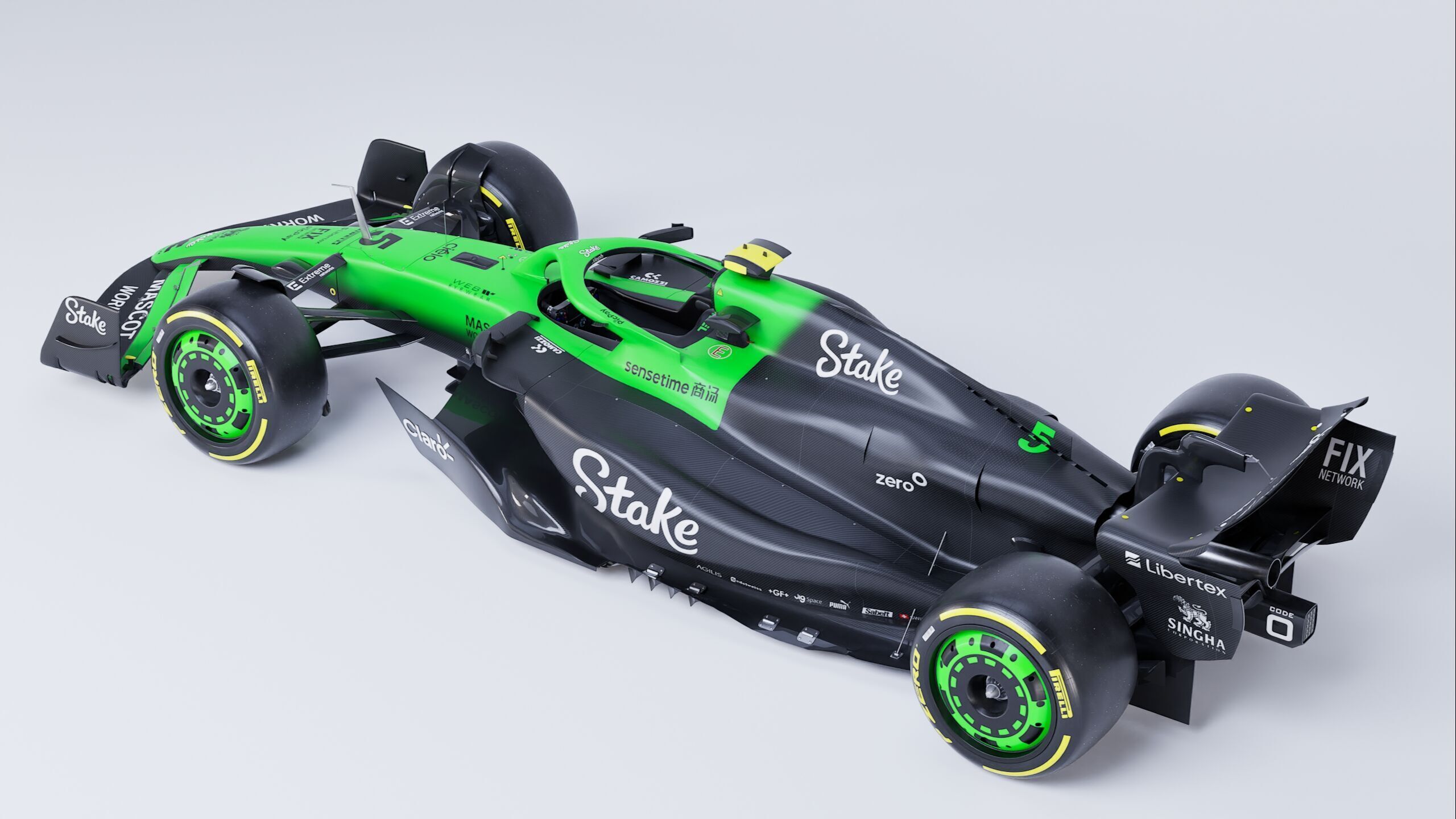 F1 2025 Sauber C45 Formula 1 Race Car Low-poly 3D model Low-poly 3D model_7