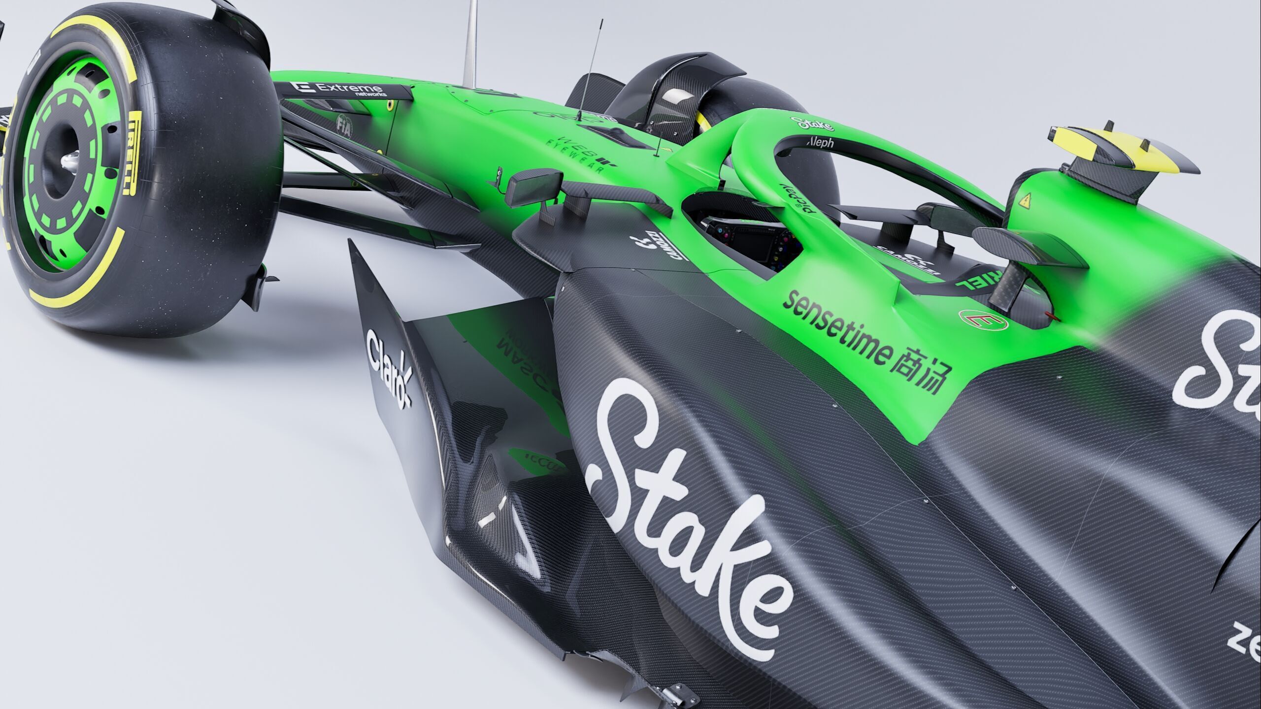 F1 2025 Sauber C45 Formula 1 Race Car Low-poly 3D model Low-poly 3D model_8