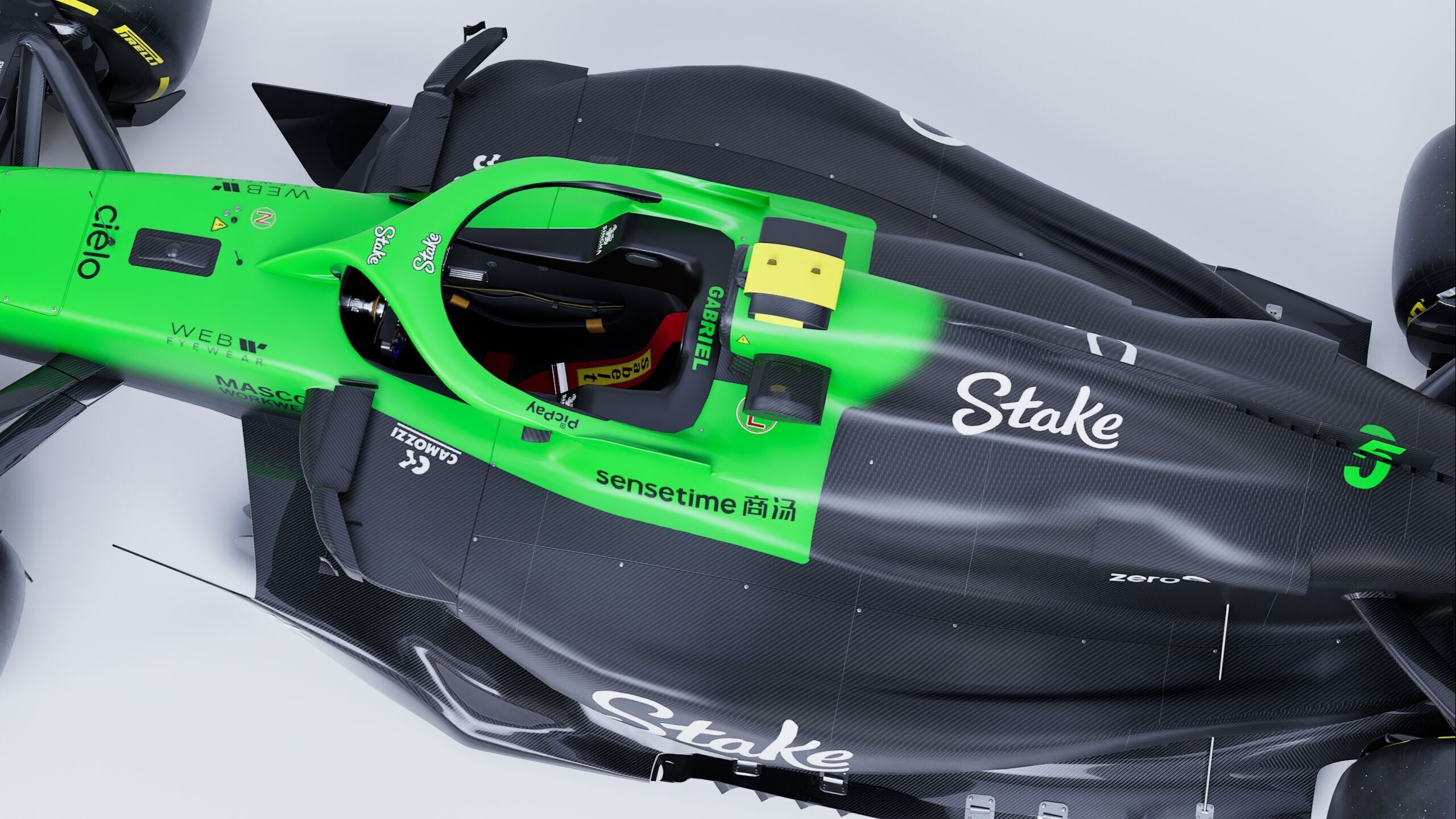 F1 2025 Sauber C45 Formula 1 Race Car Low-poly 3D model Low-poly 3D model_13