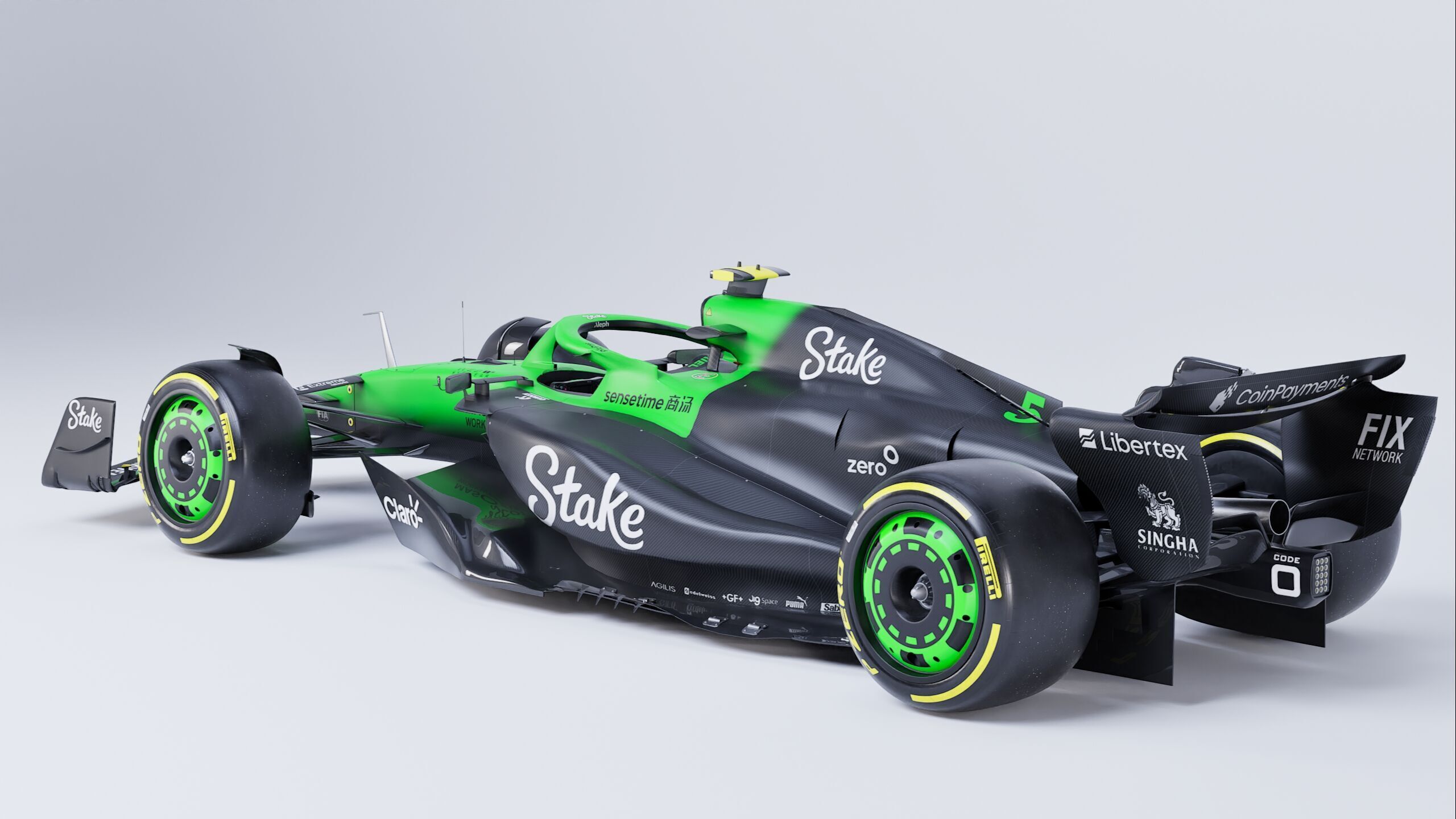 F1 2025 Sauber C45 Formula 1 Race Car Low-poly 3D model Low-poly 3D model_10