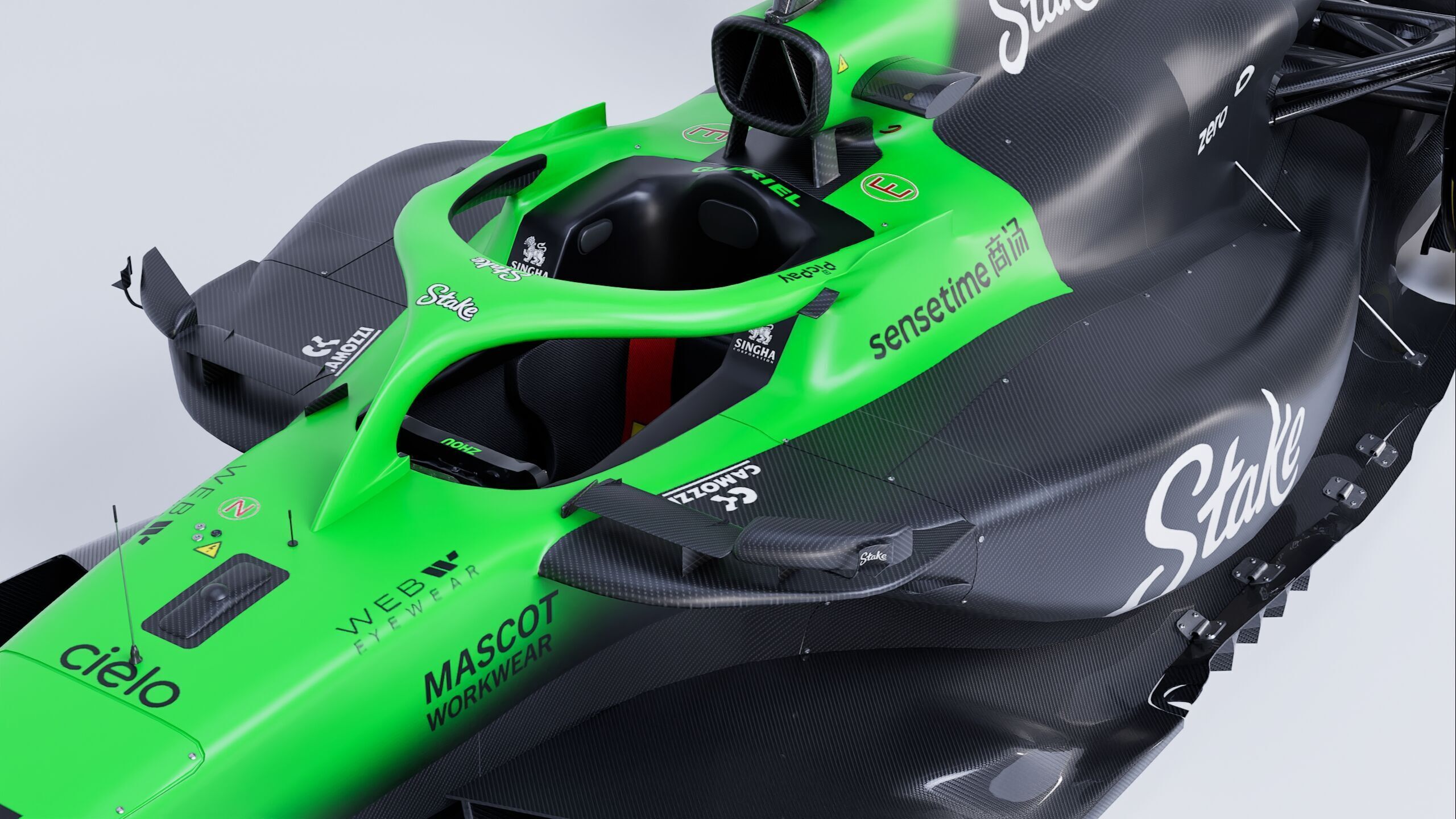 F1 2025 Sauber C45 Formula 1 Race Car Low-poly 3D model Low-poly 3D model_12