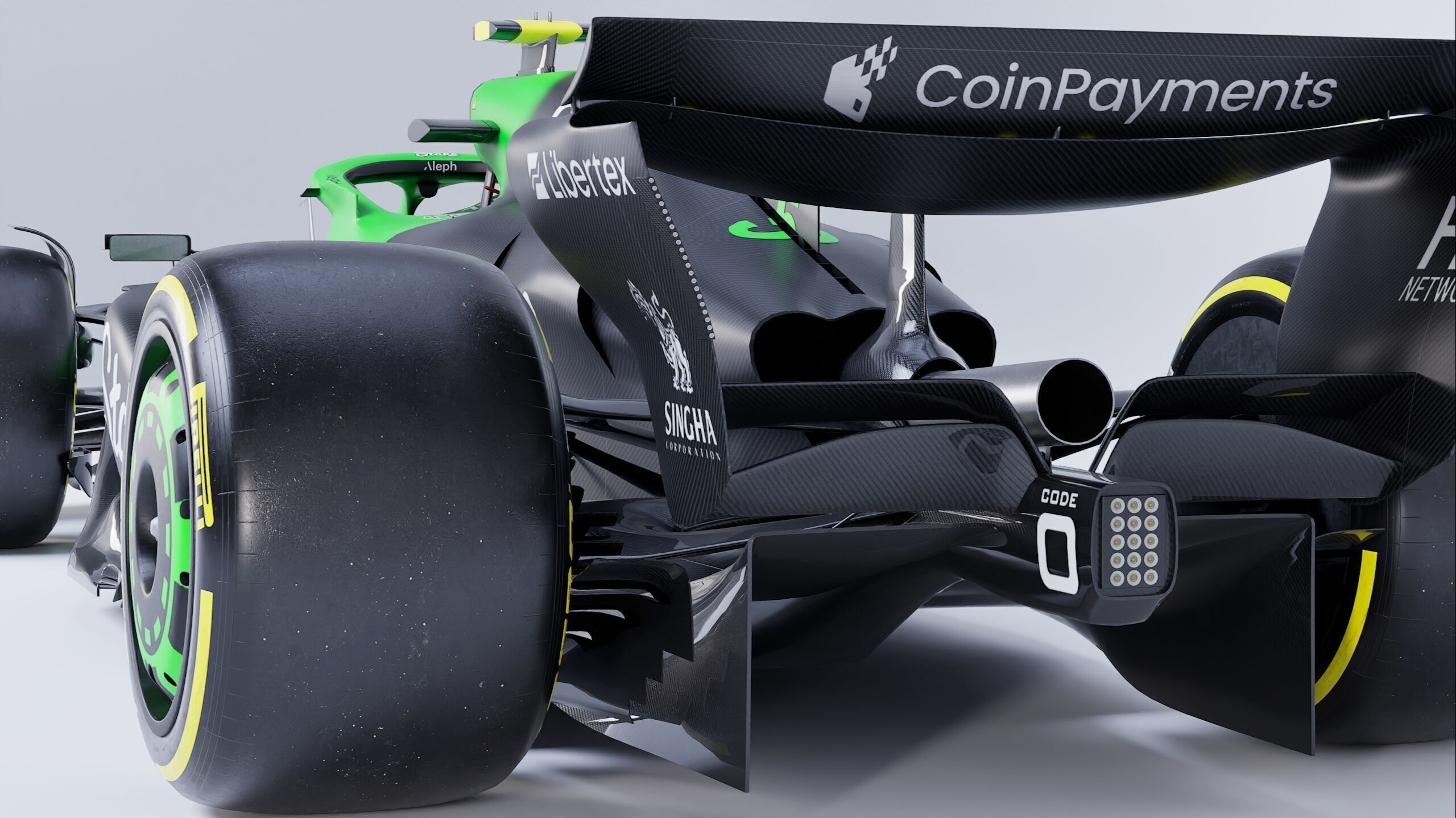 F1 2025 Sauber C45 Formula 1 Race Car Low-poly 3D model Low-poly 3D model_4