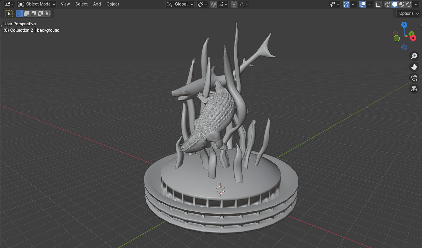 Surabaya Statue 3D model_34