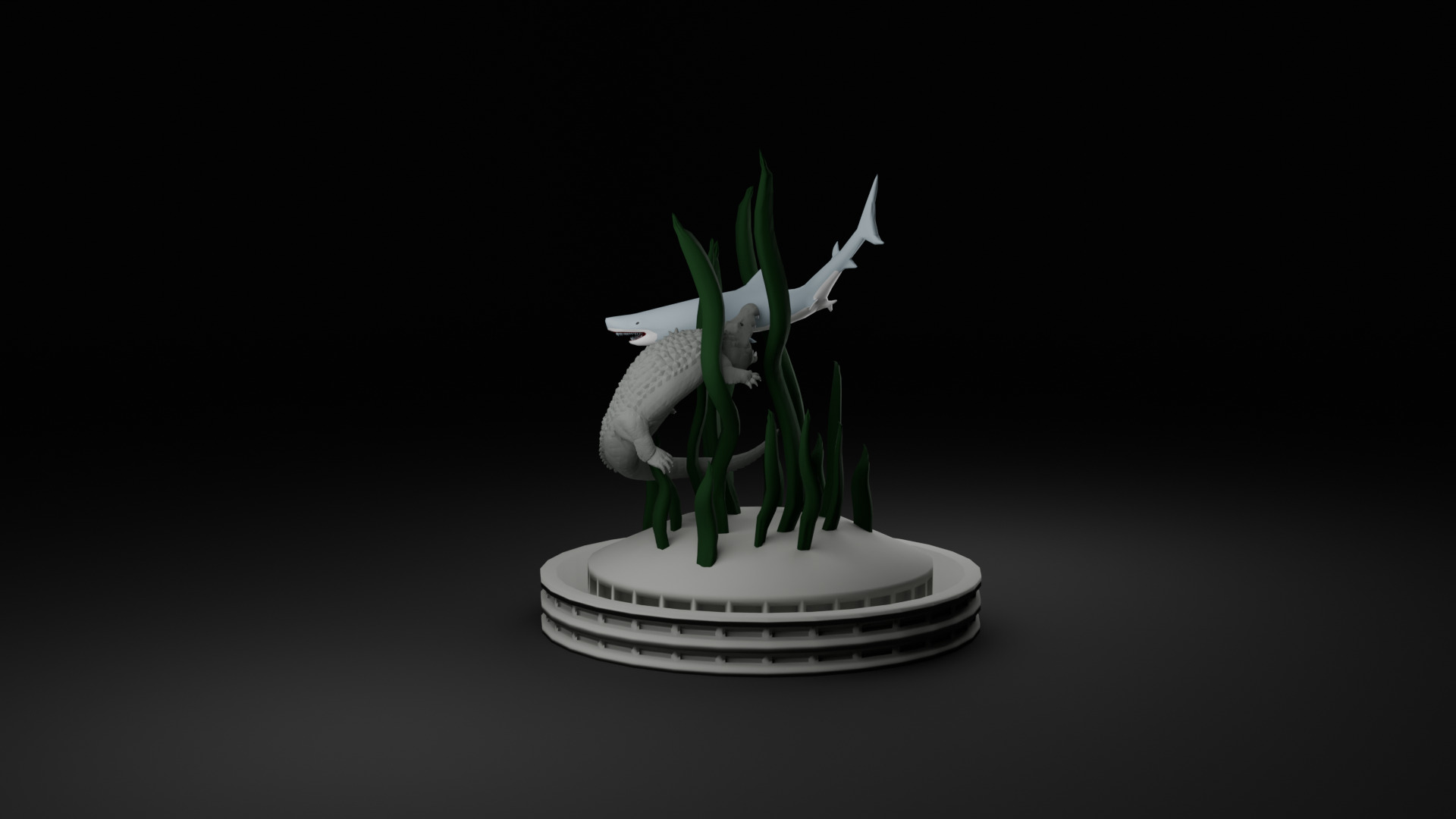 Surabaya Statue 3D model_4