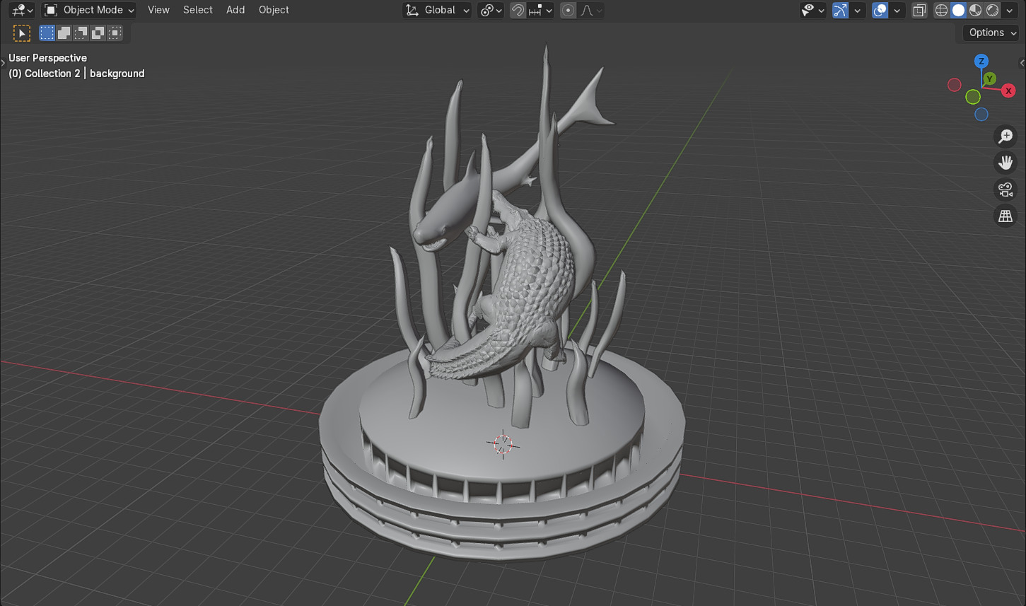 Surabaya Statue 3D model_33