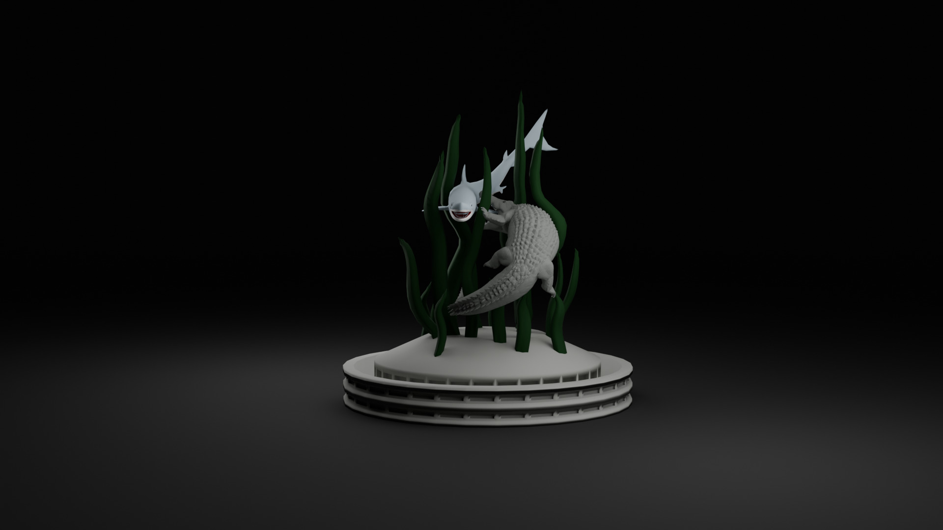 Surabaya Statue 3D model_12