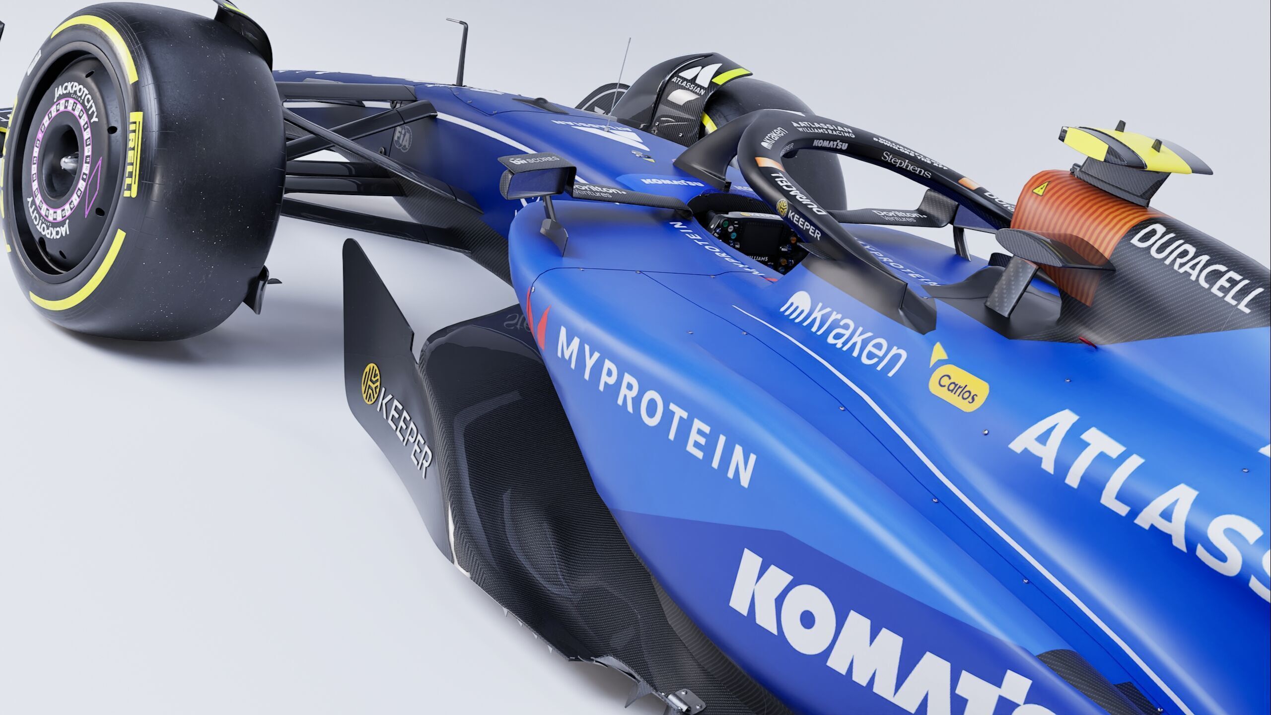 F1 2025 Williams FW47 Formula 1 Race Car Low-poly 3D model Low-poly 3D model_9