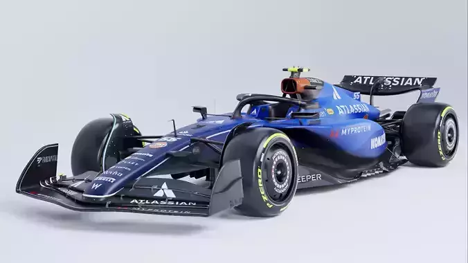F1 2025 Williams FW47 Formula 1 Race Car Low-poly 3D model Low-poly 3D model