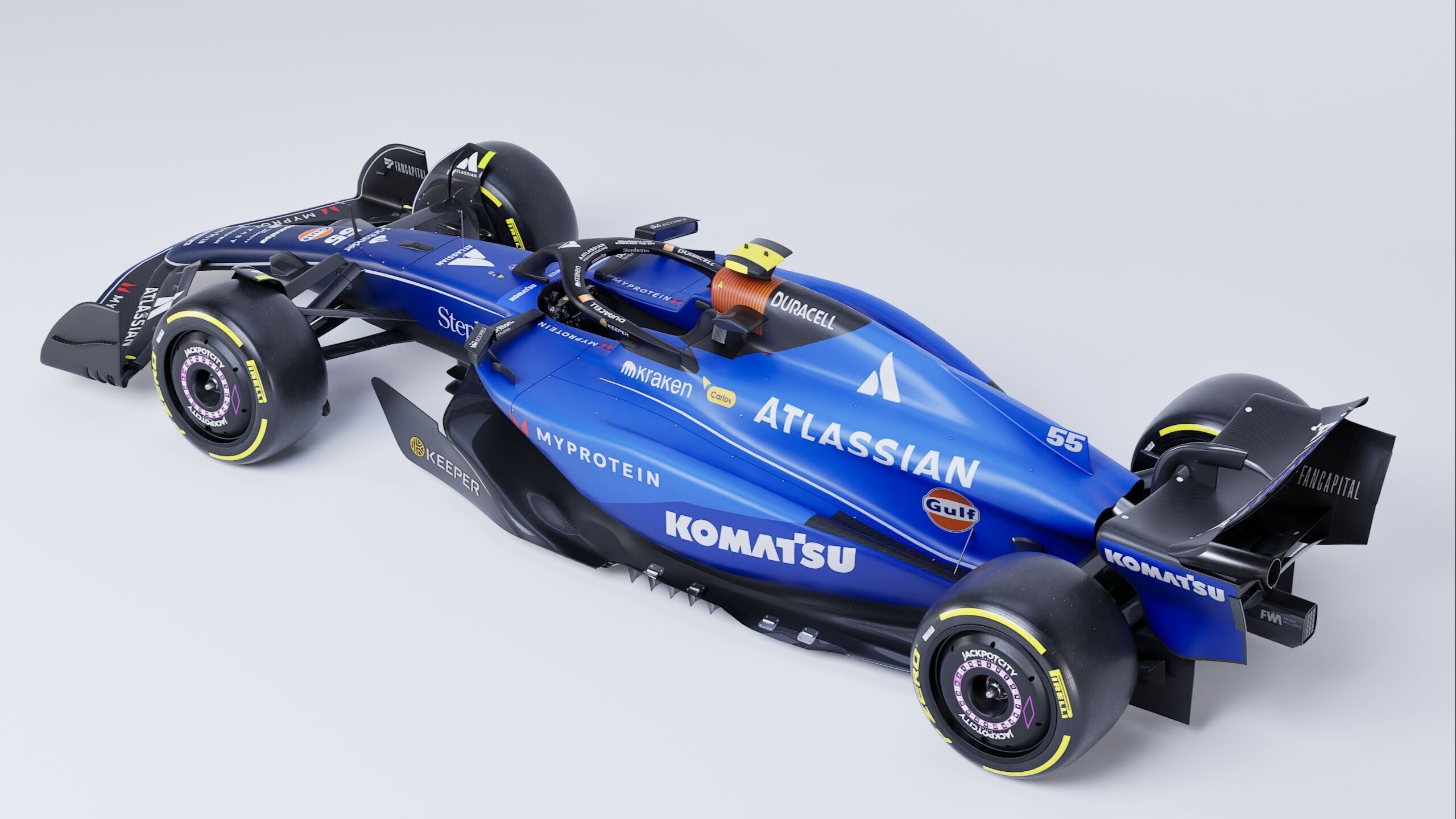 F1 2025 Williams FW47 Formula 1 Race Car Low-poly 3D model Low-poly 3D model_8