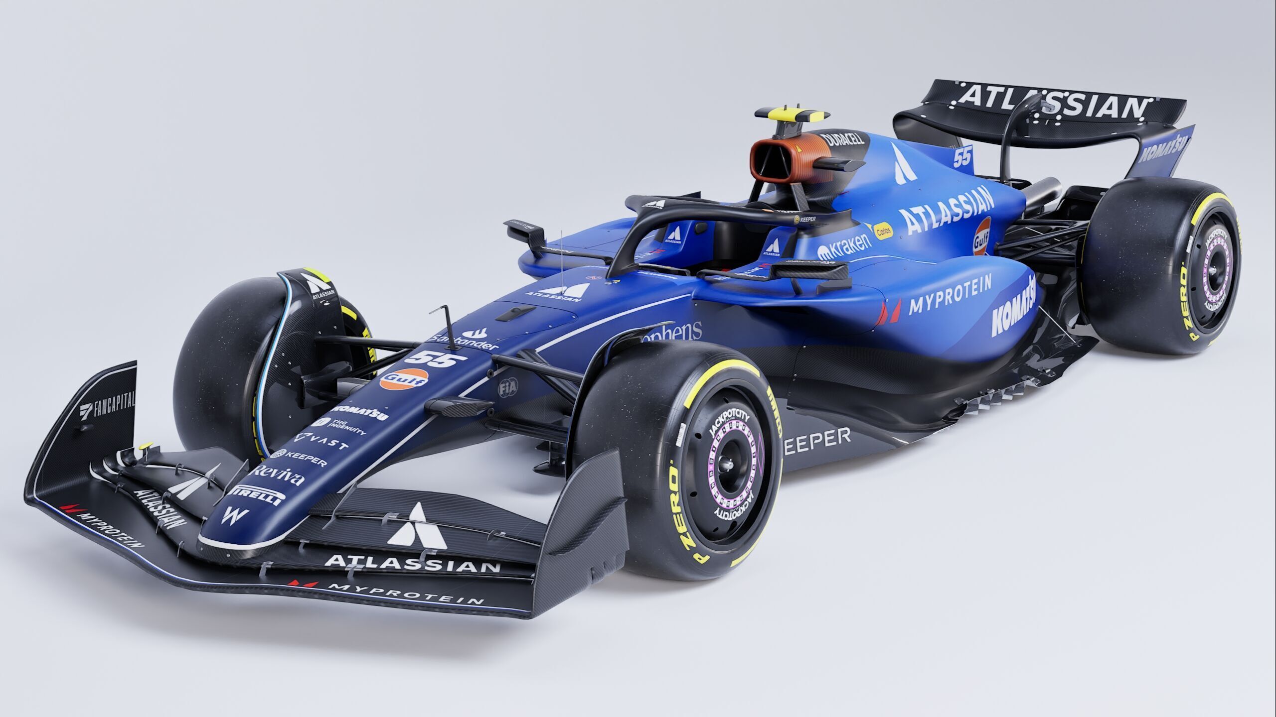 F1 2025 Williams FW47 Formula 1 Race Car Low-poly 3D model Low-poly 3D model_4