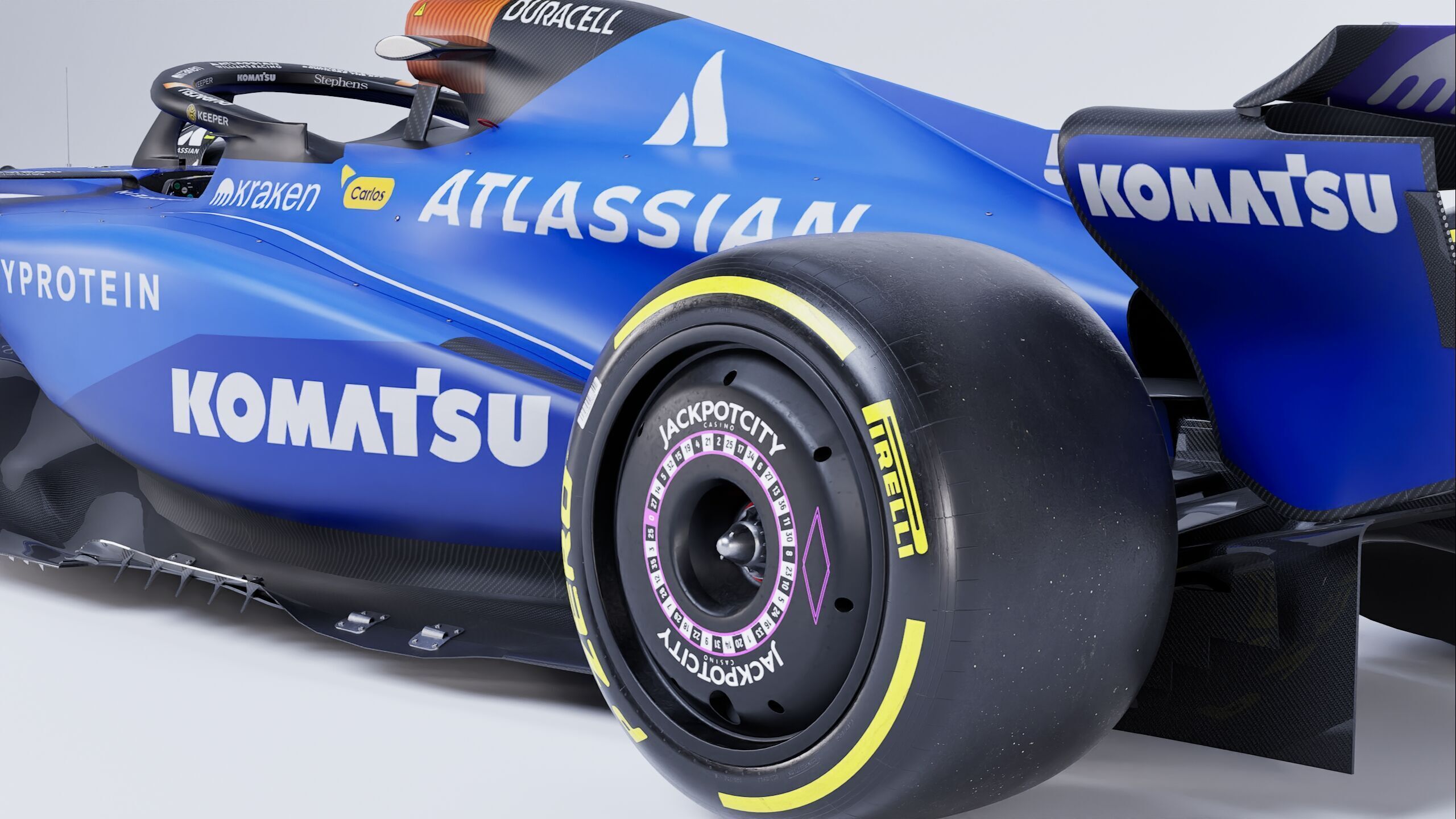 F1 2025 Williams FW47 Formula 1 Race Car Low-poly 3D model Low-poly 3D model_6