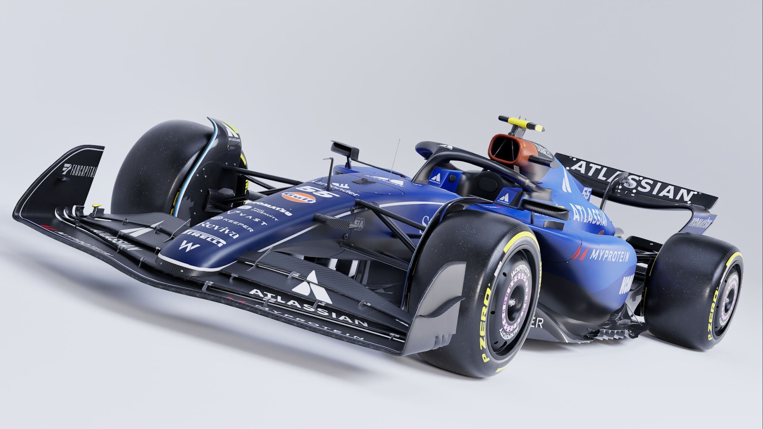 F1 2025 Williams FW47 Formula 1 Race Car Low-poly 3D model Low-poly 3D model_7