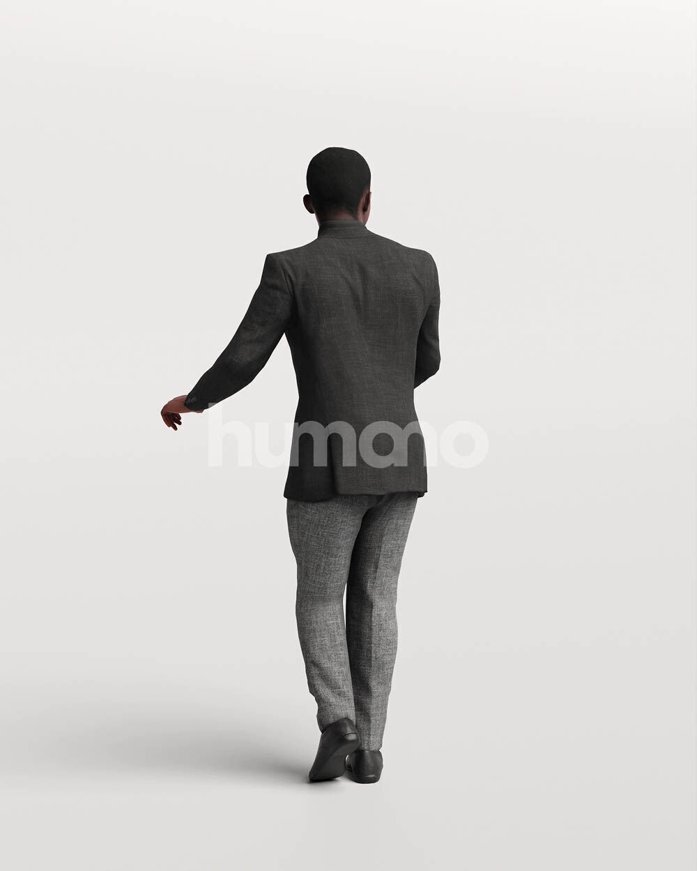 Humano Man leaning on the railing -2501-064-4958 3D model_9