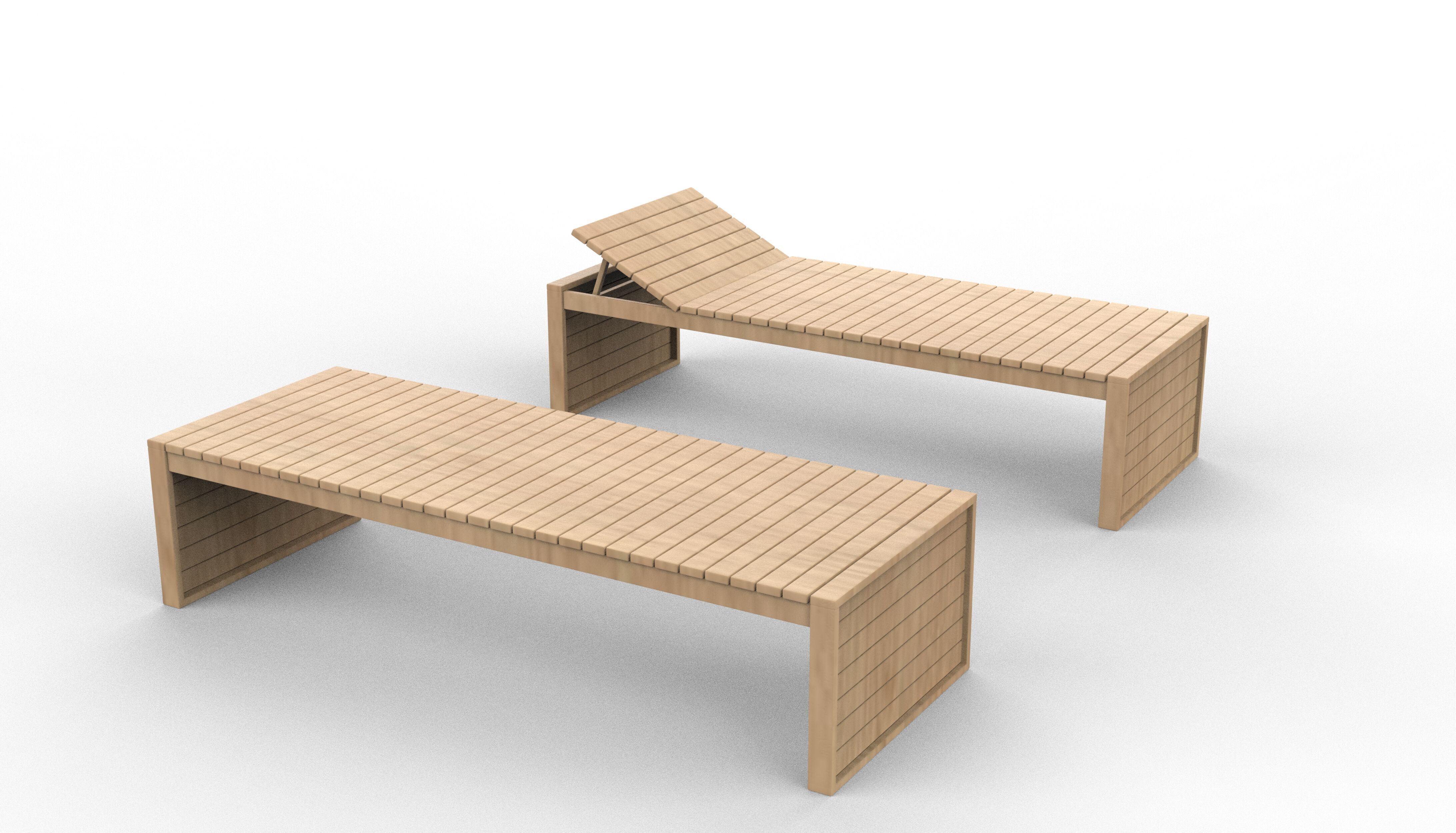 Sunbed 3D model_9