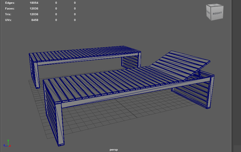 Sunbed 3D model_15