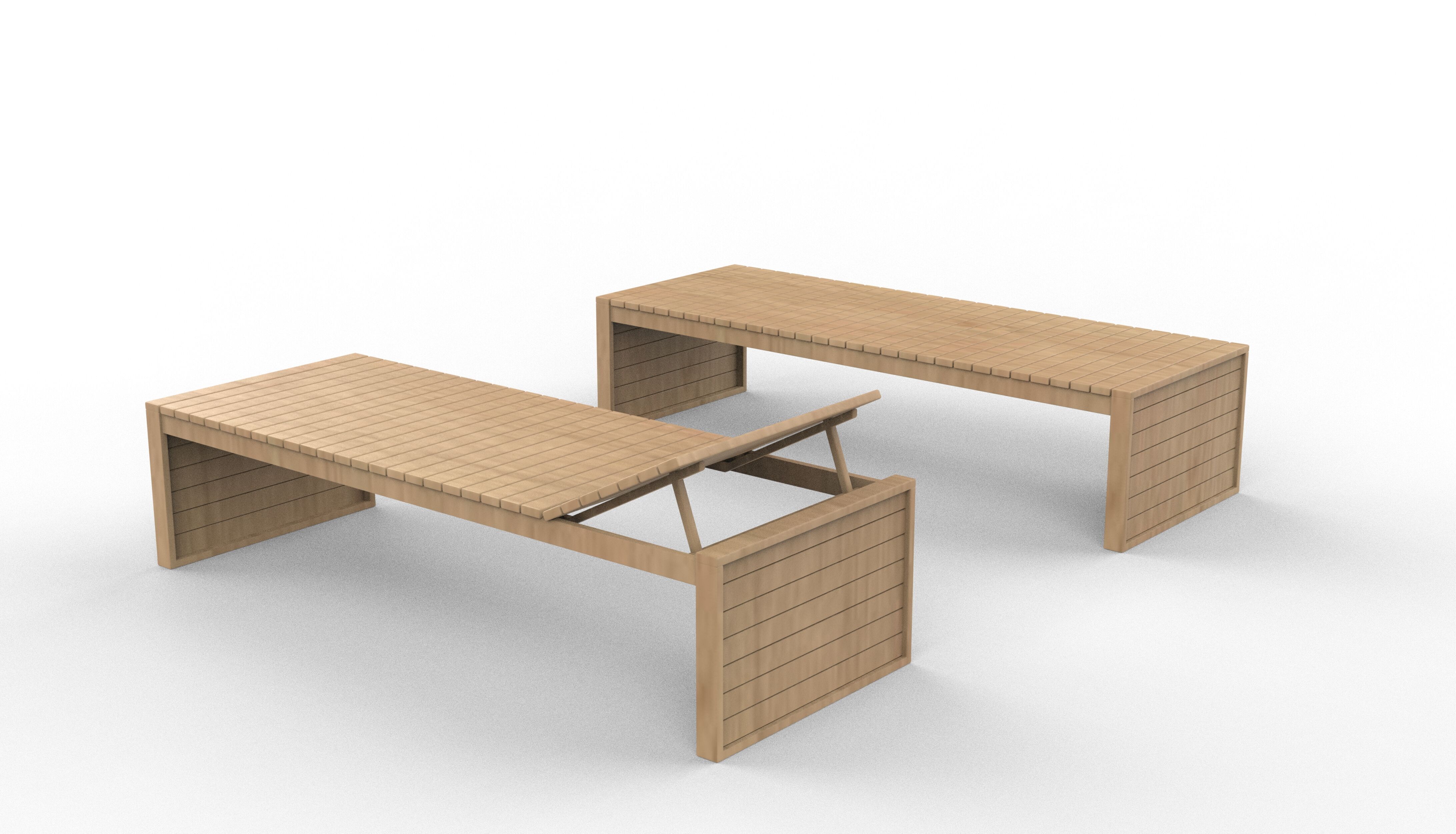 Sunbed 3D model_12