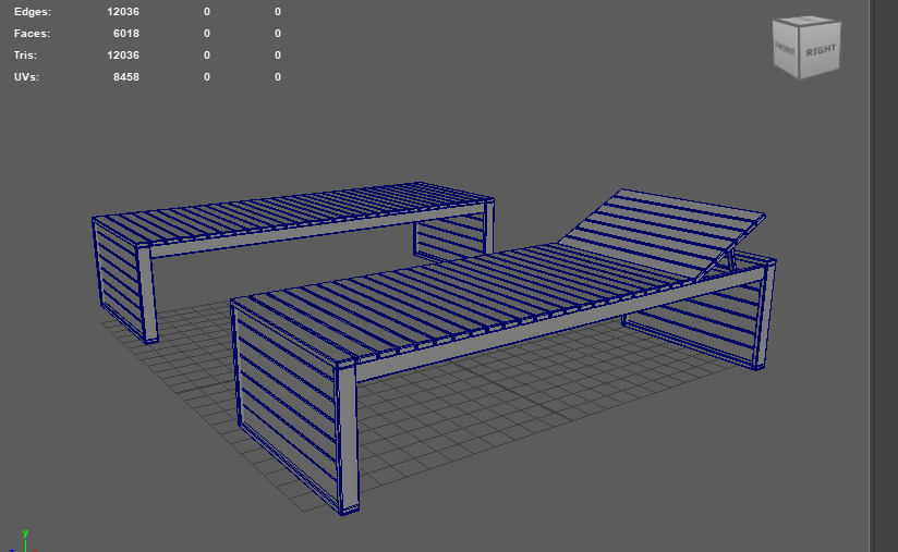 Sunbed 3D model_14