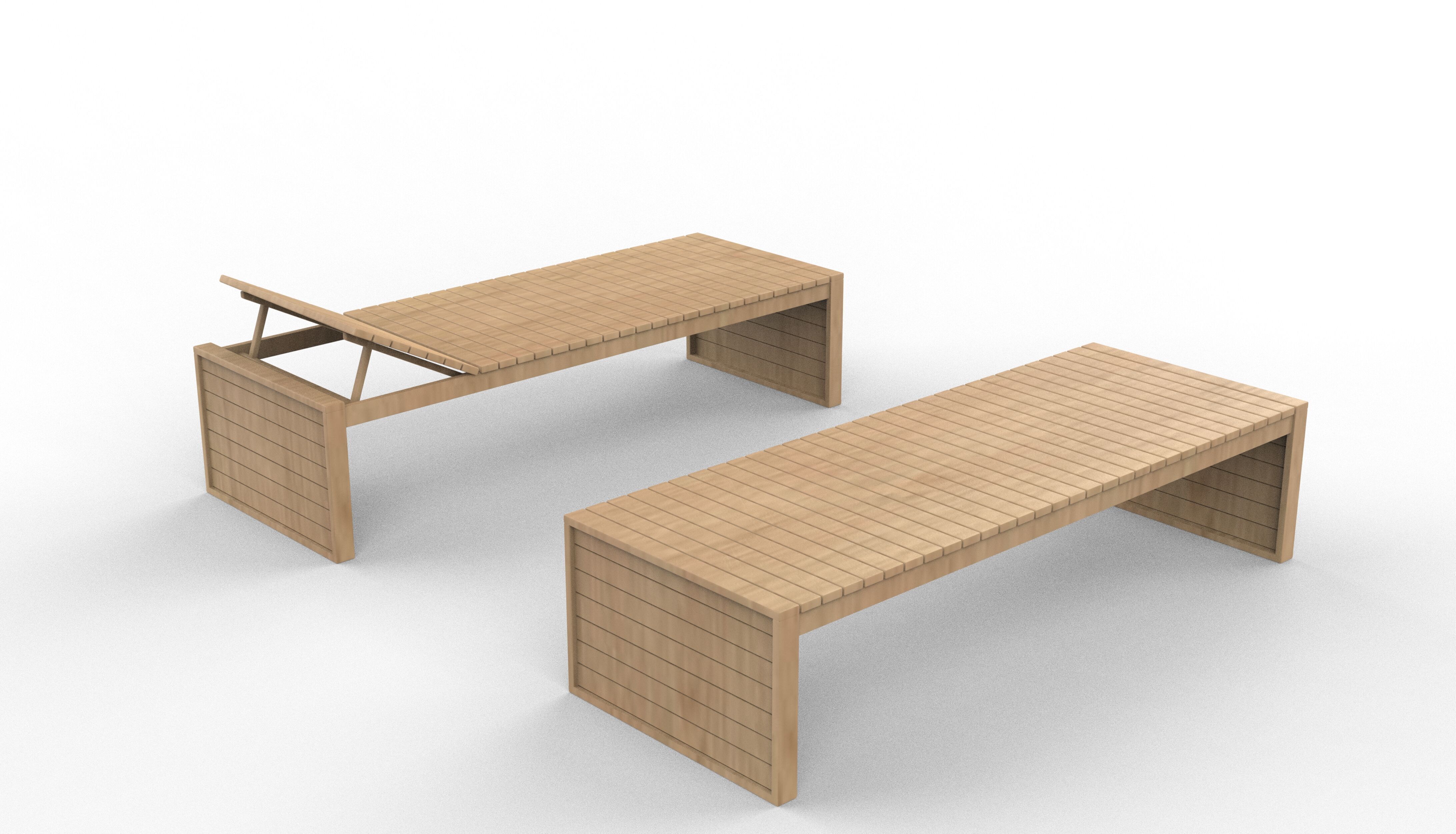 Sunbed 3D model_10