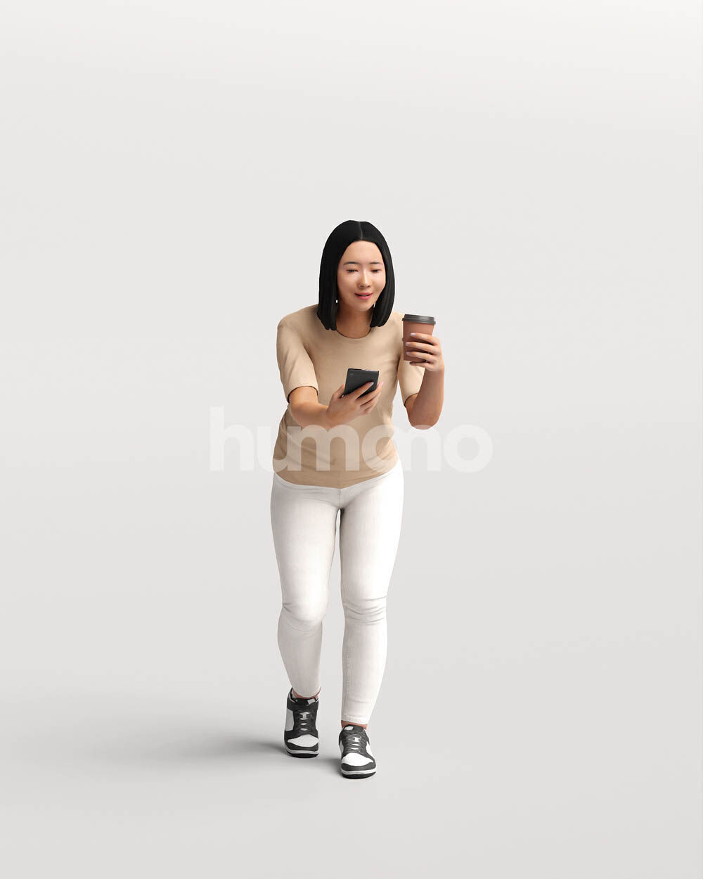 Humano Woman leaning on the railing -2501-048-3659 3D model_15