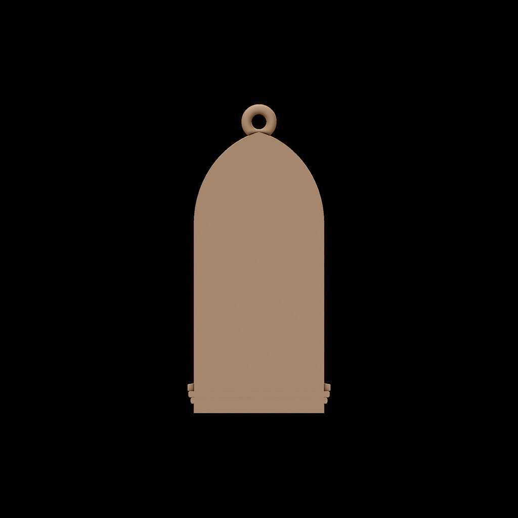 Pendant Monastery library 3D print model_5