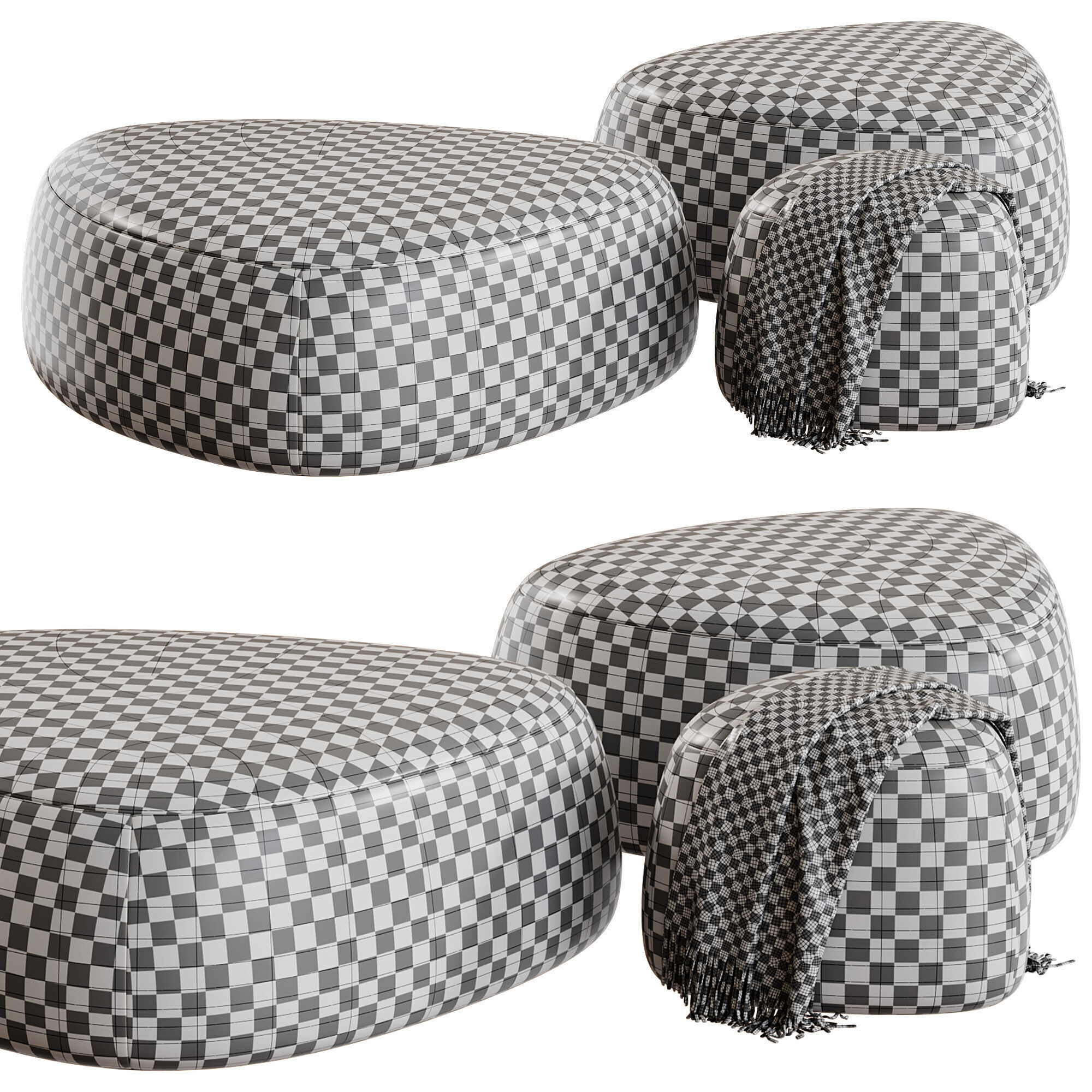 Pebble West Elm Low-poly 3D model_5