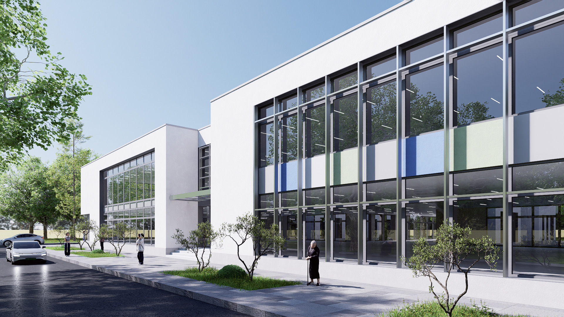 school Low-poly 3D model_13