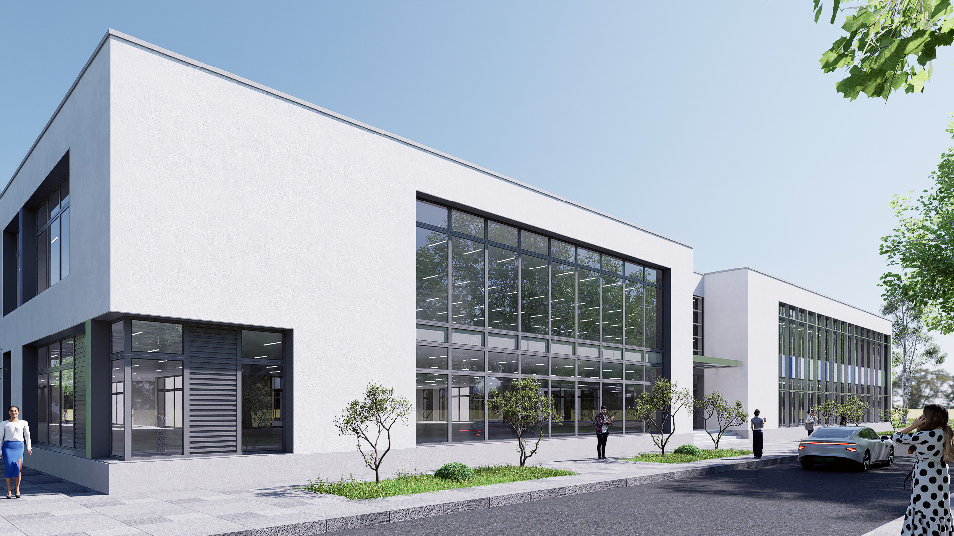 school Low-poly 3D model_12