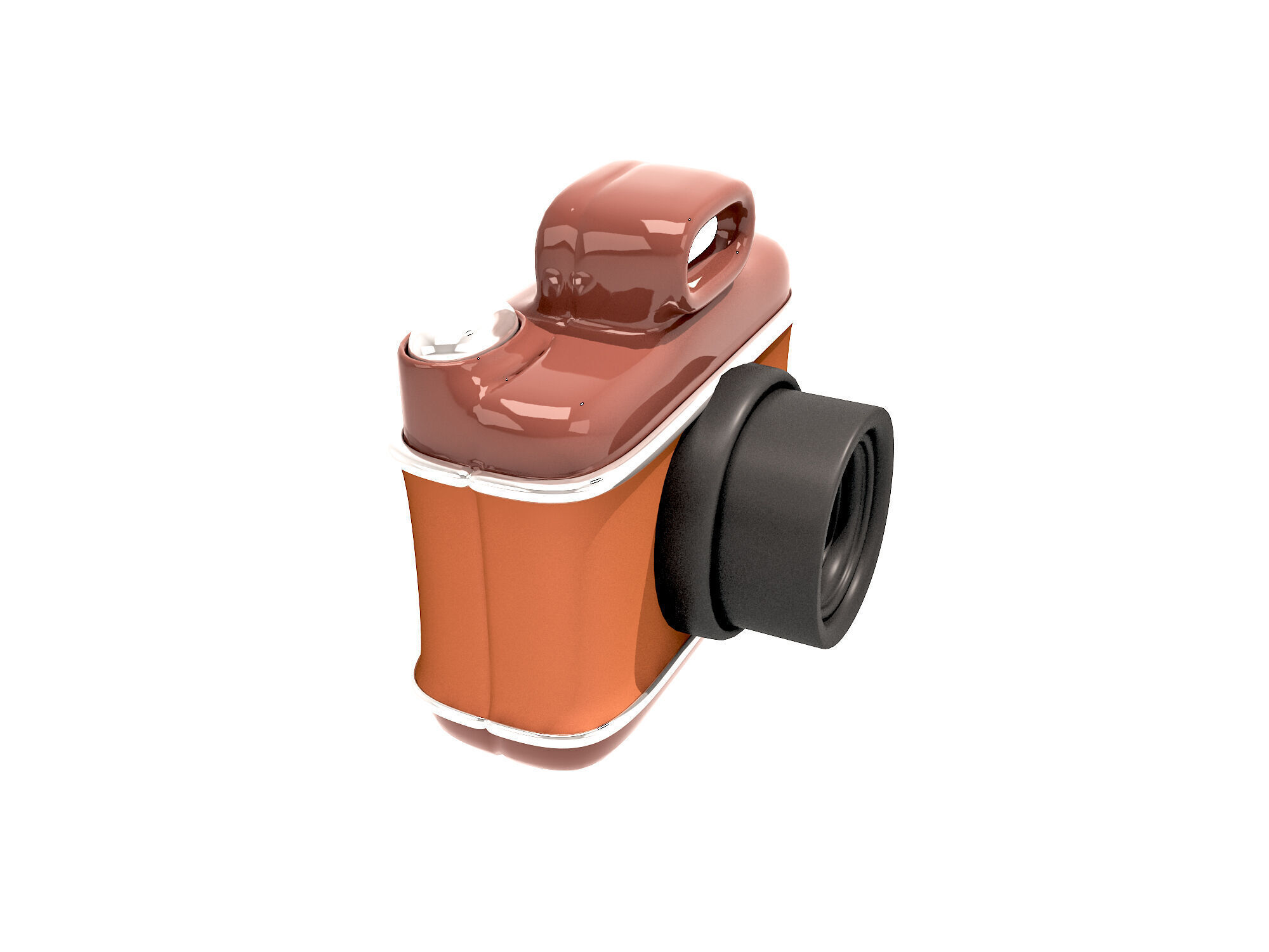 Camera cartoon 3d icon Low-poly 3D model_3