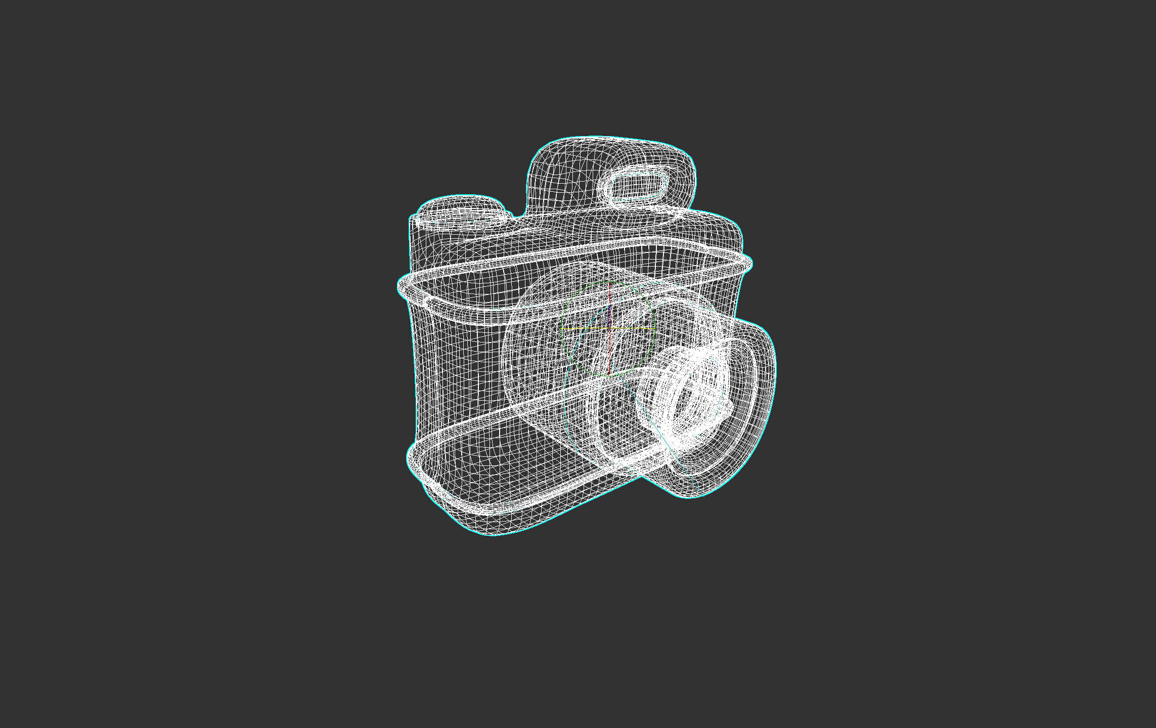Camera cartoon 3d icon Low-poly 3D model_5