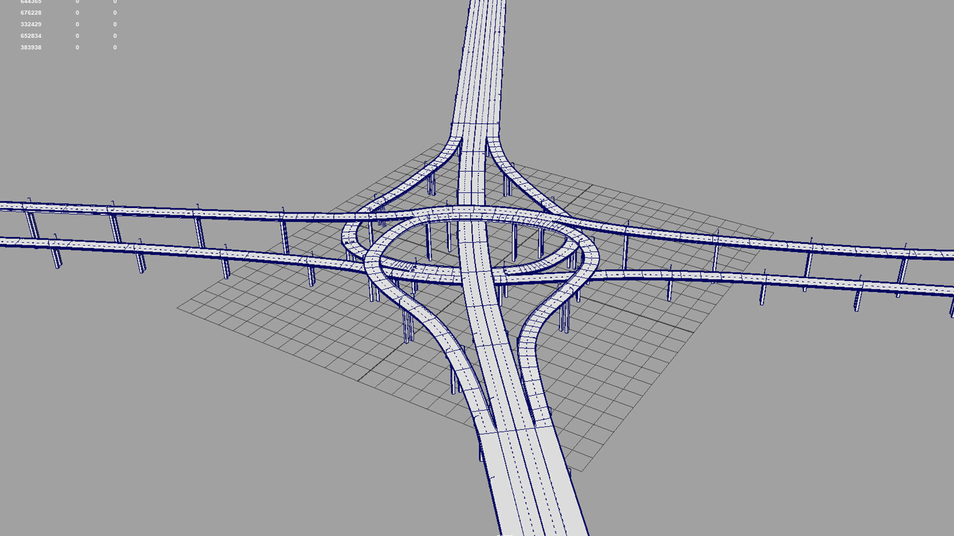 bridges road junction 3D model_11