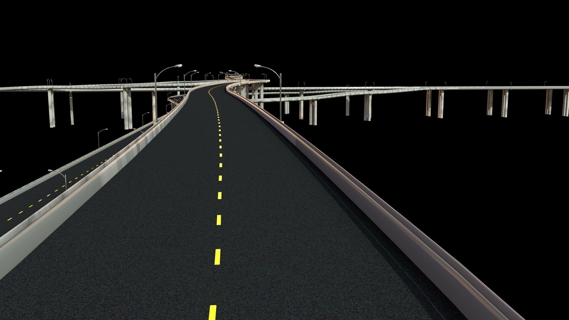 bridges road junction 3D model_8