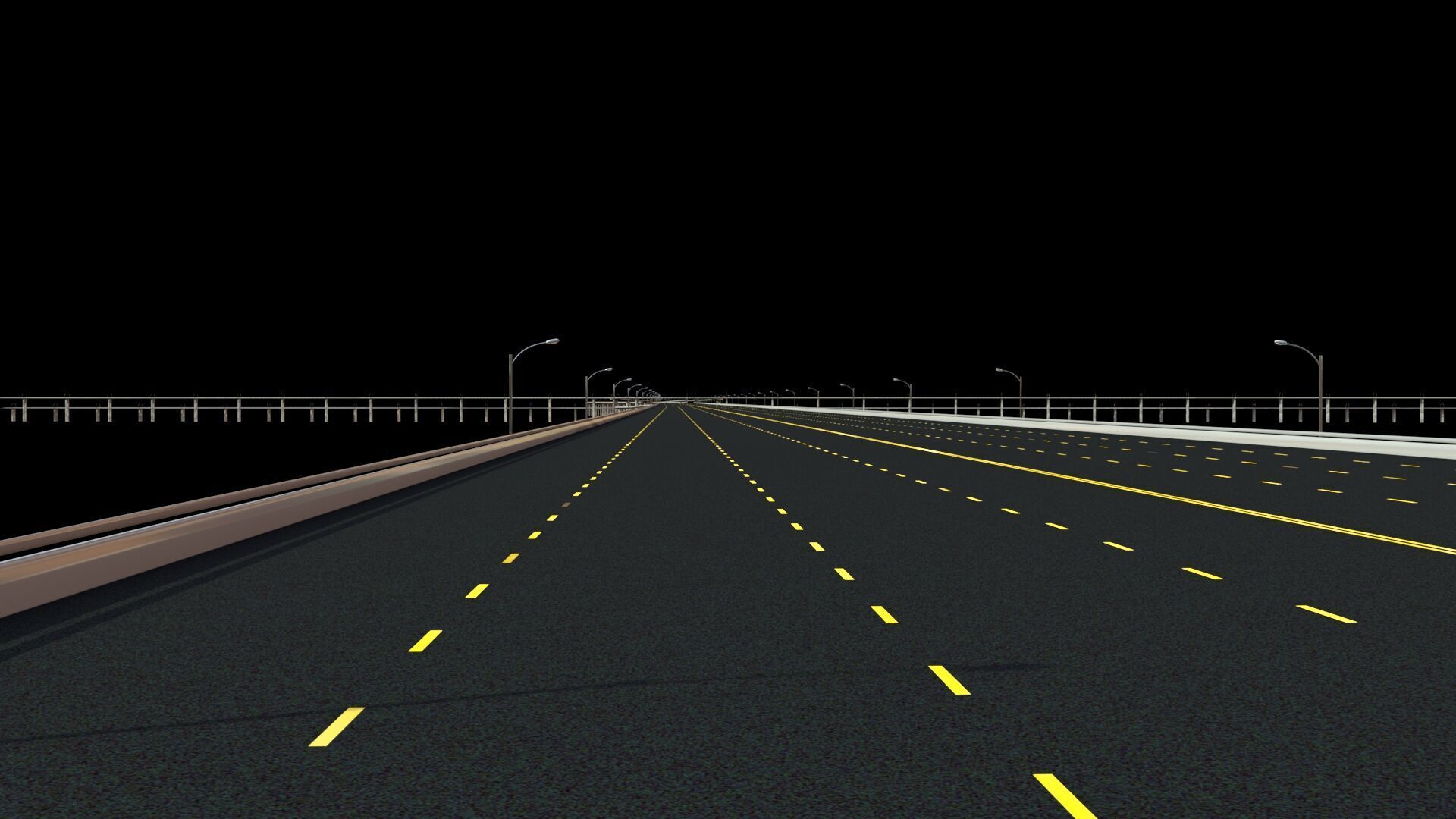bridges road junction 3D model_5