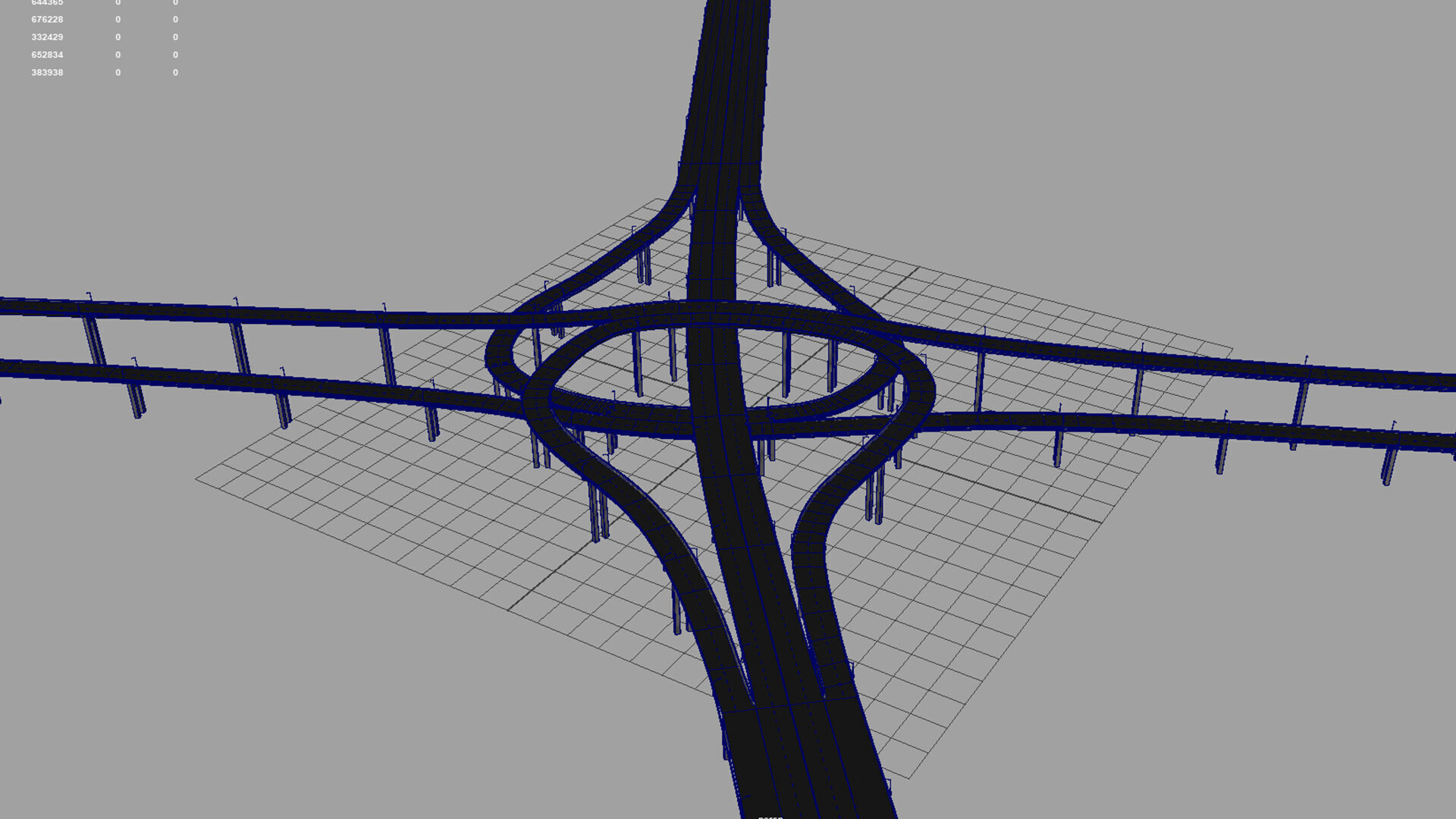 bridges road junction 3D model_10
