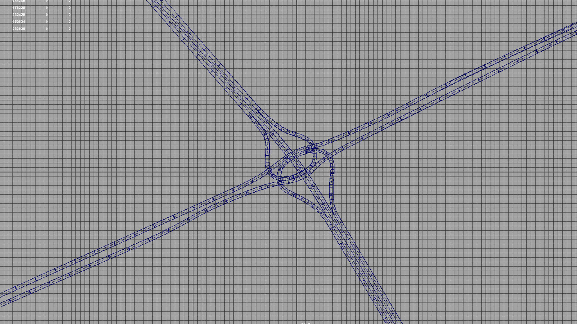 bridges road junction 3D model_2