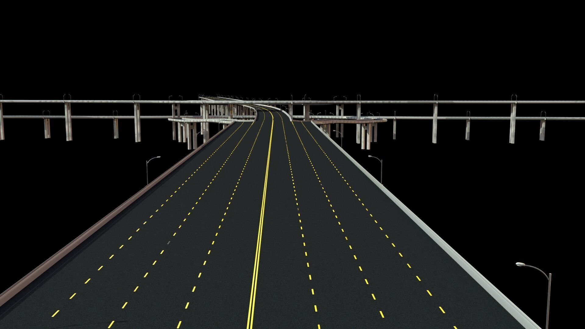 bridges road junction 3D model_4