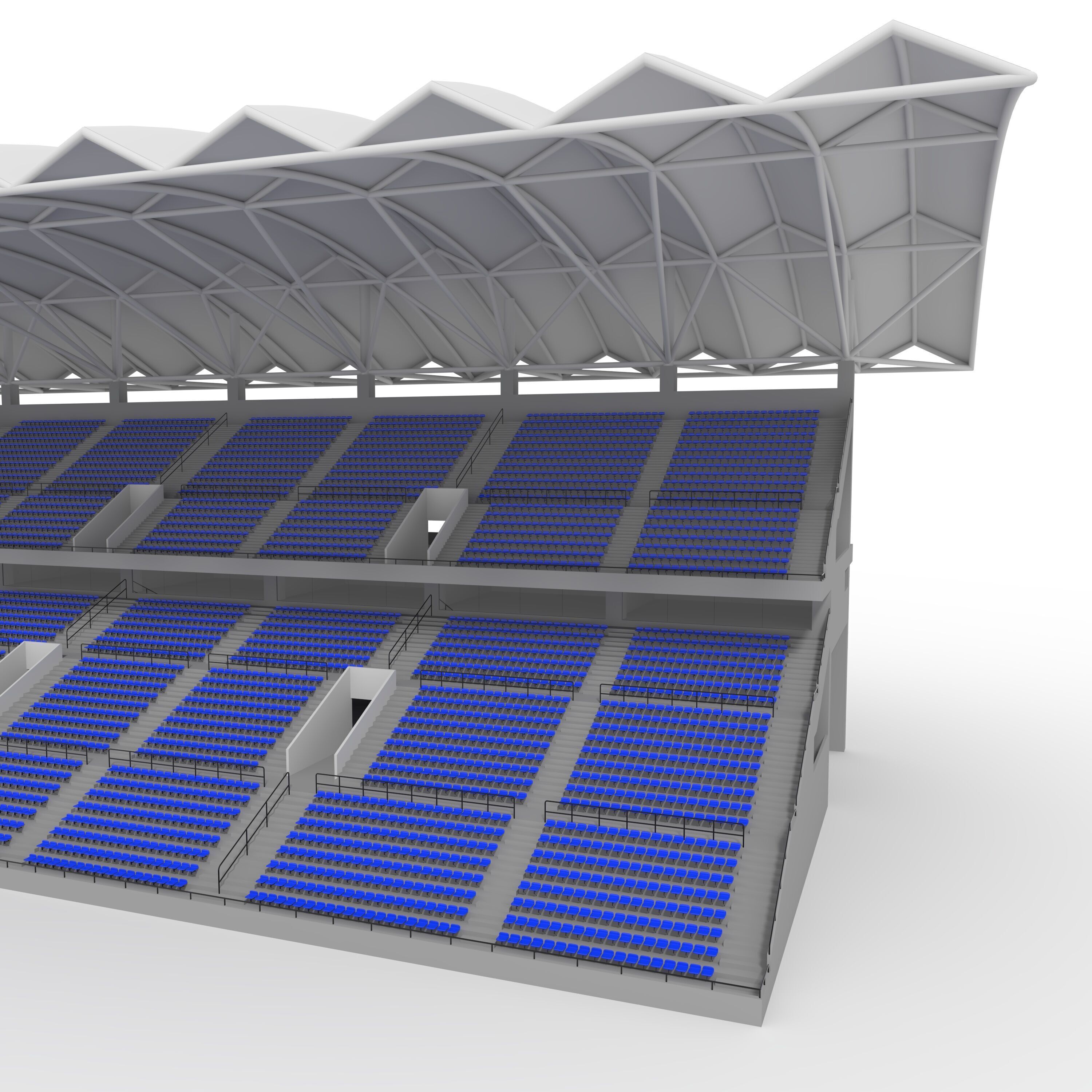 Stadium Tribune 04 3D model_18