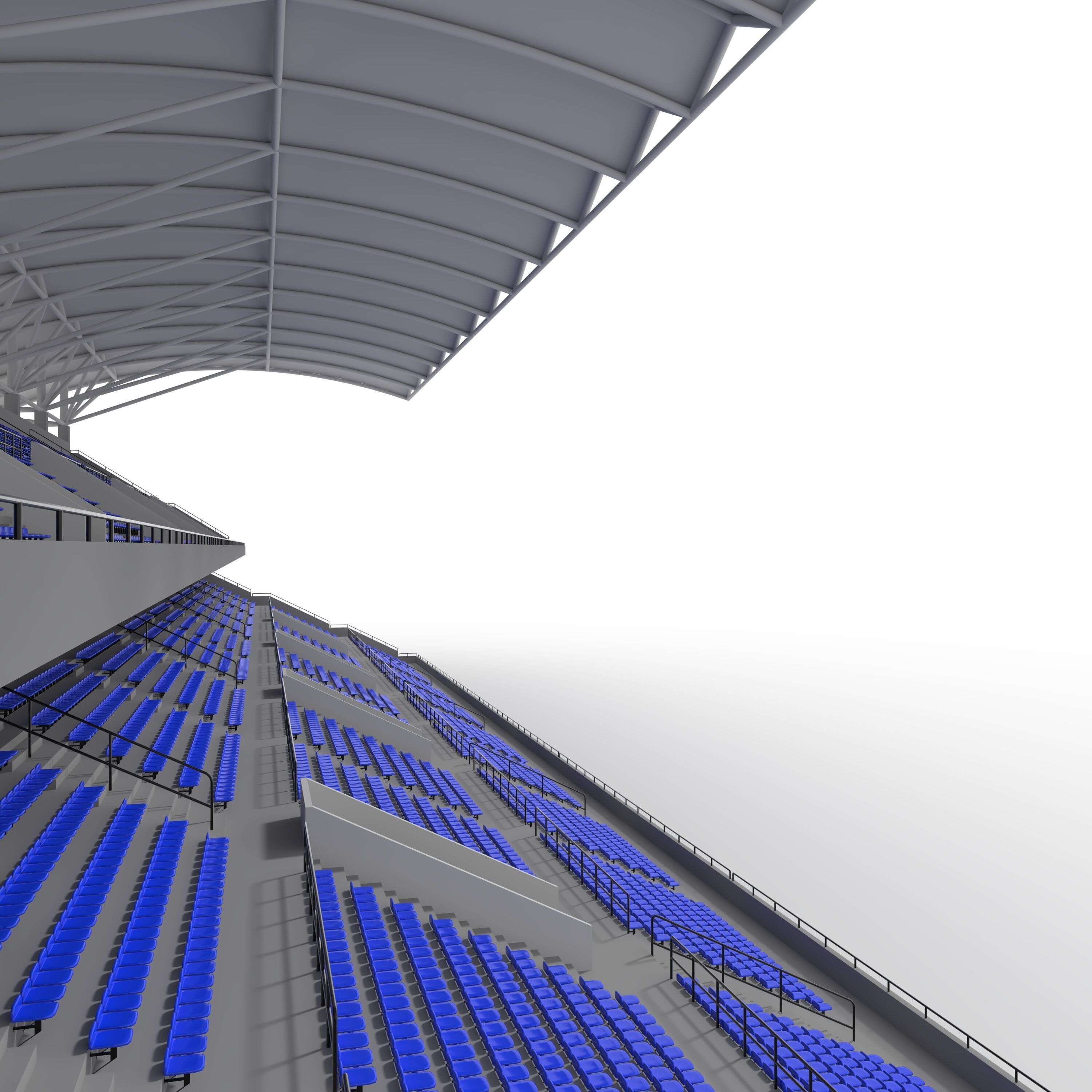 Stadium Tribune 04 3D model_38