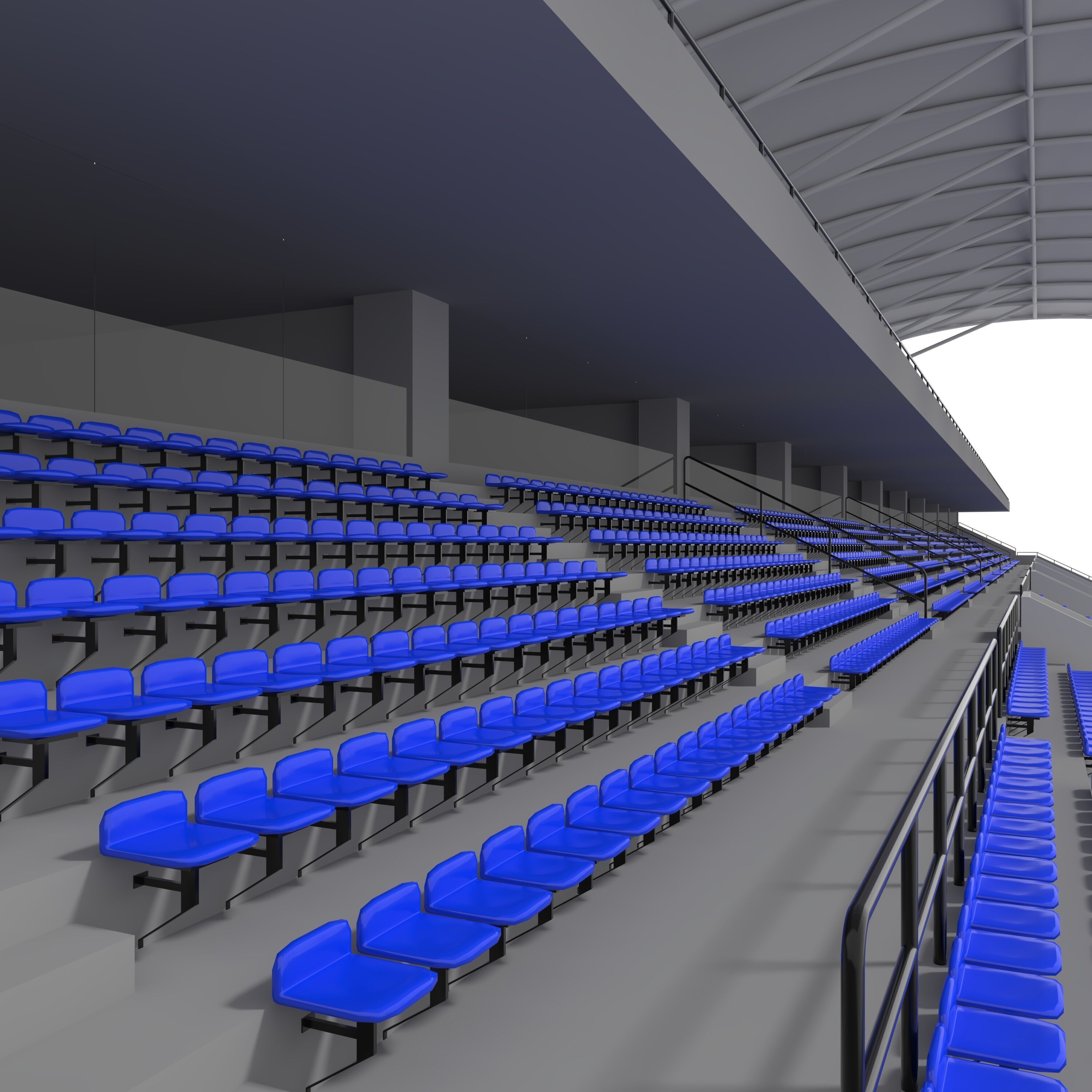 Stadium Tribune 04 3D model_30