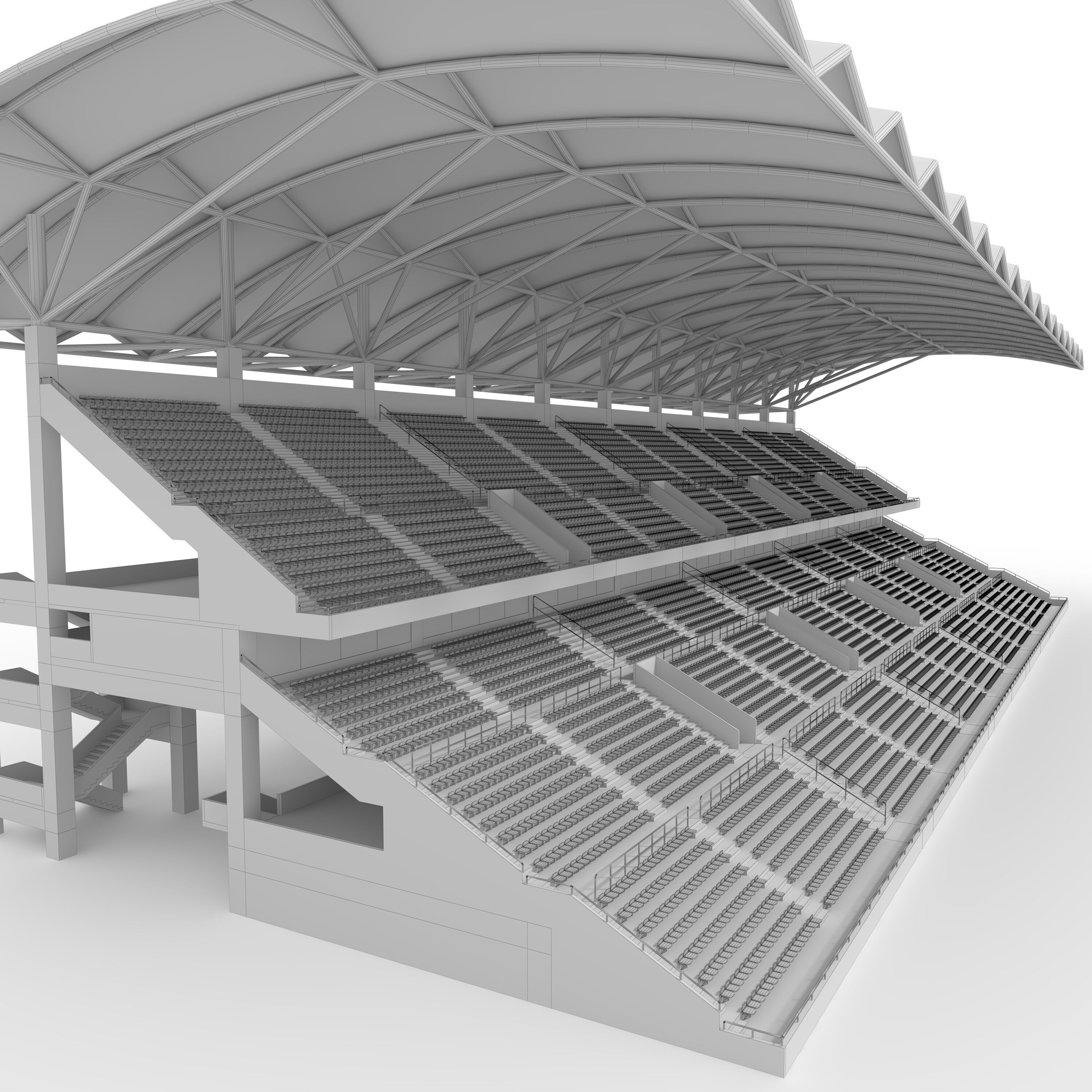 Stadium Tribune 04 3D model_15