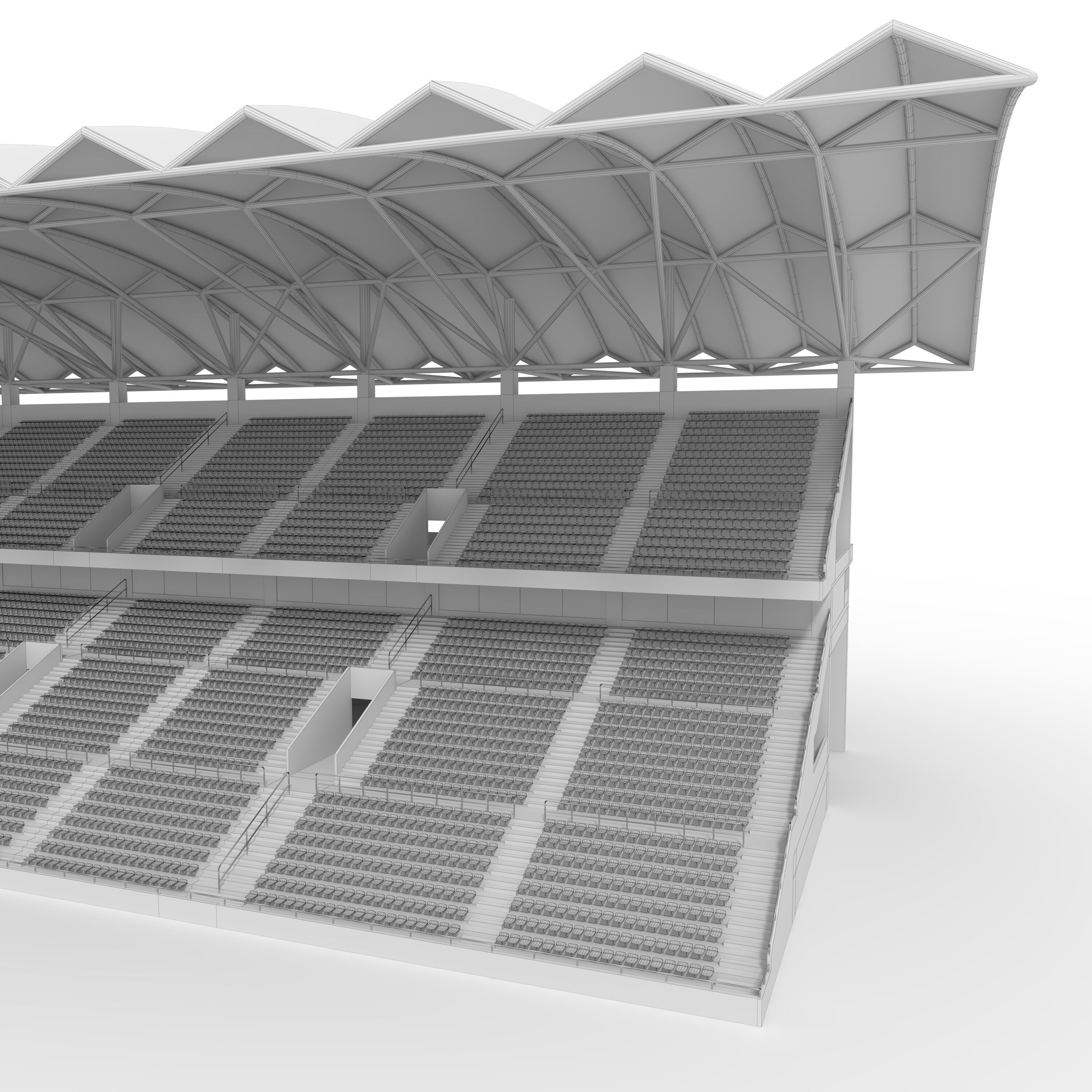 Stadium Tribune 04 3D model_19