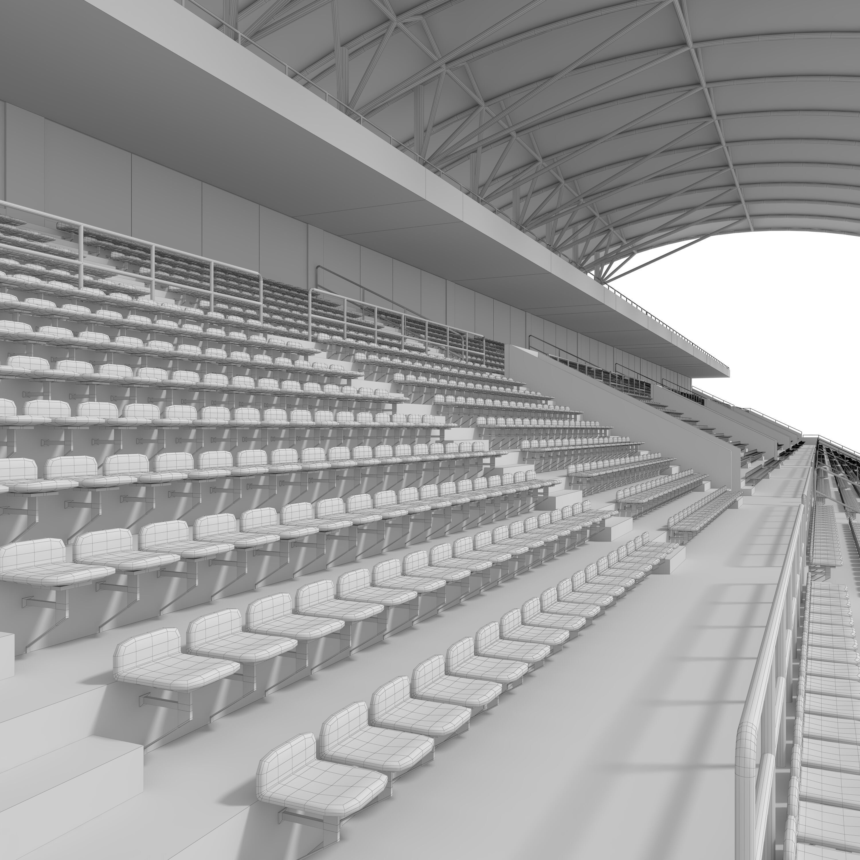 Stadium Tribune 04 3D model_29