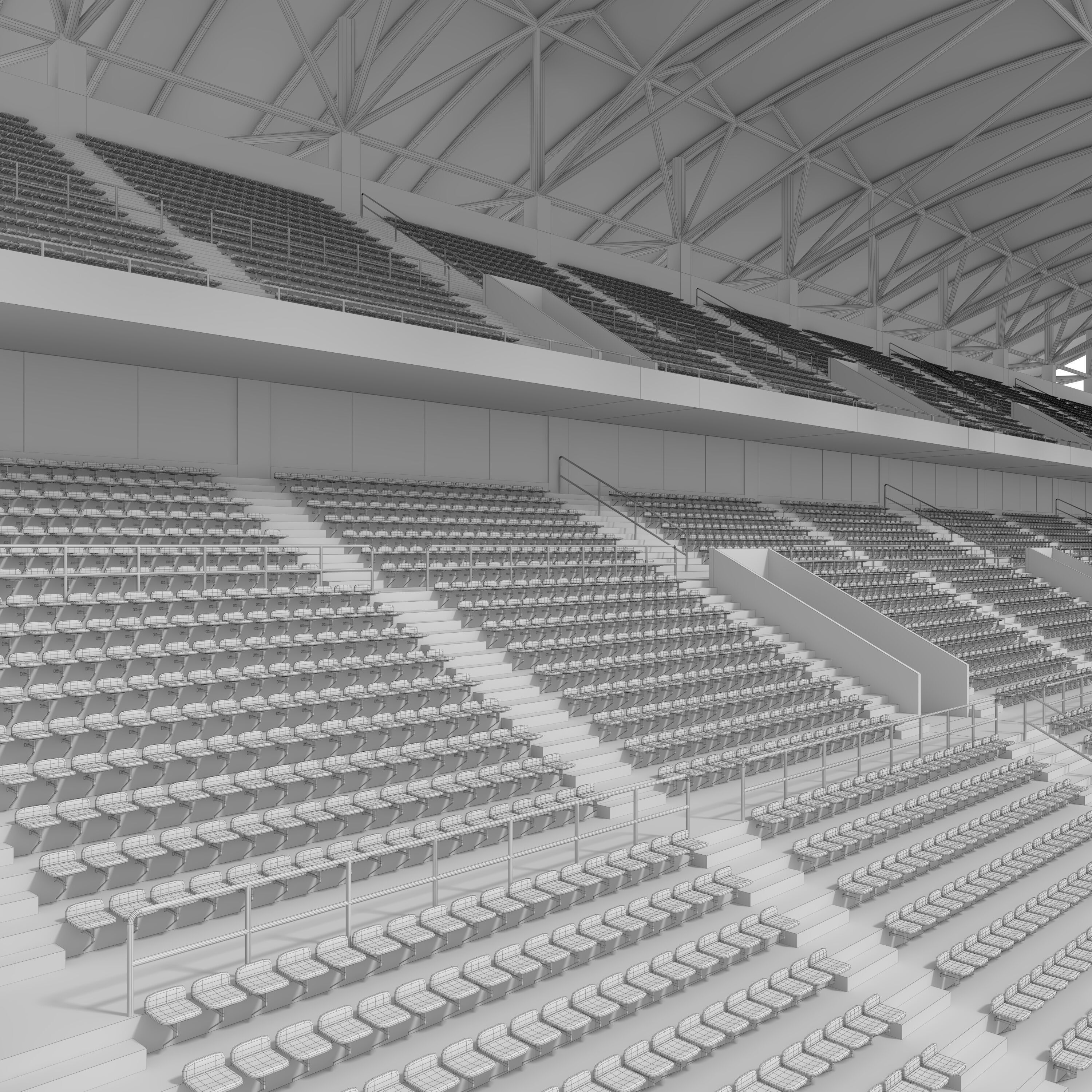 Stadium Tribune 04 3D model_25