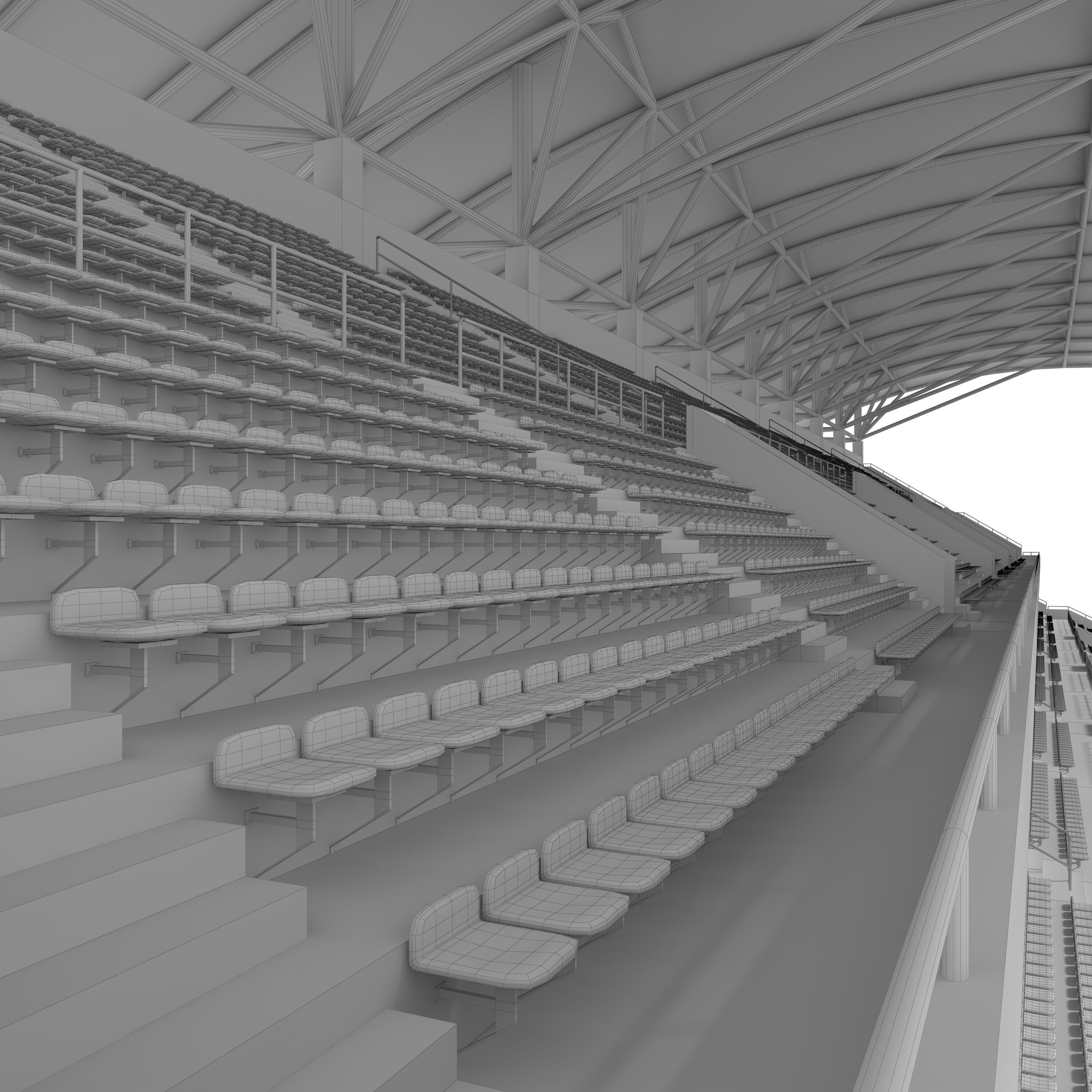 Stadium Tribune 04 3D model_33