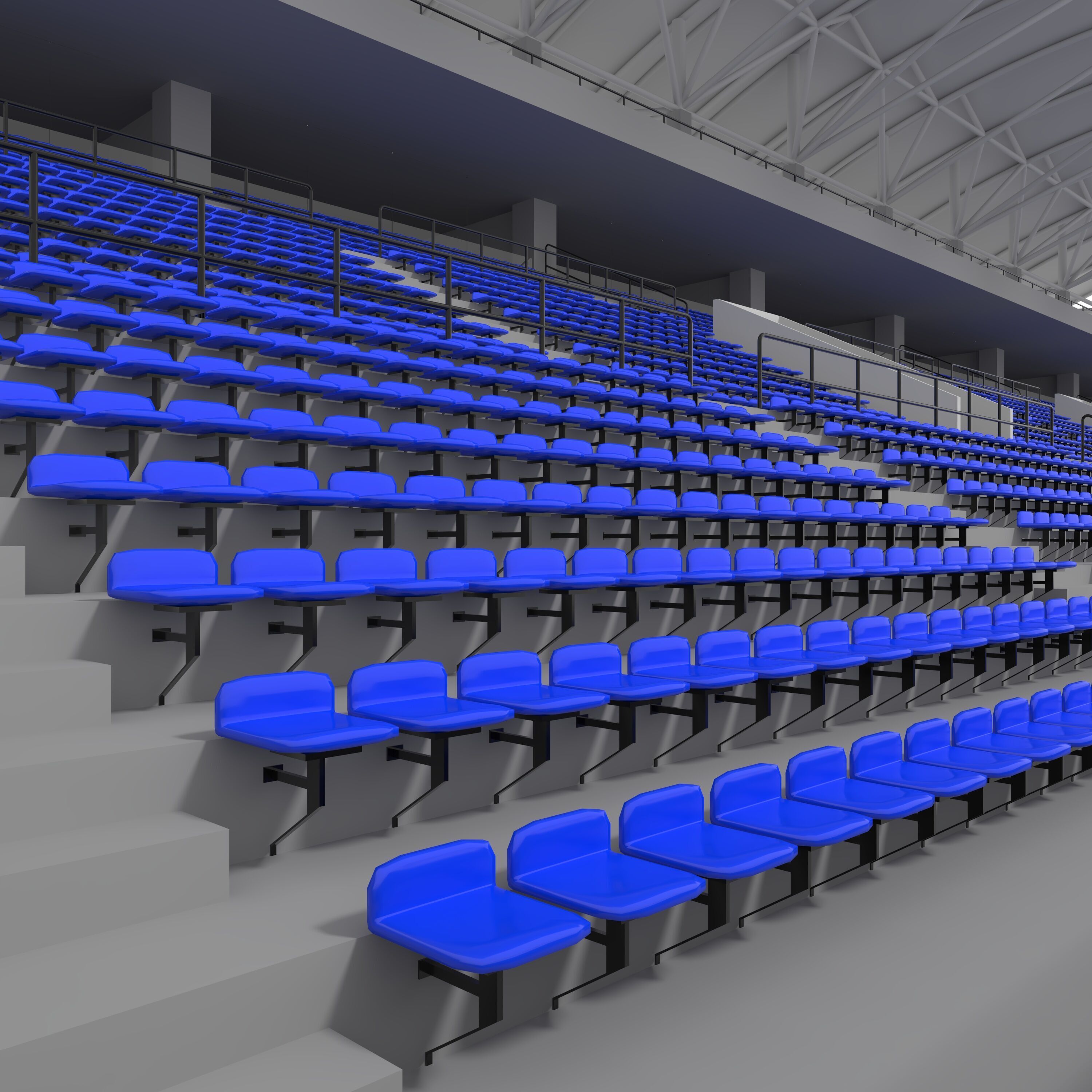 Stadium Tribune 04 3D model_2