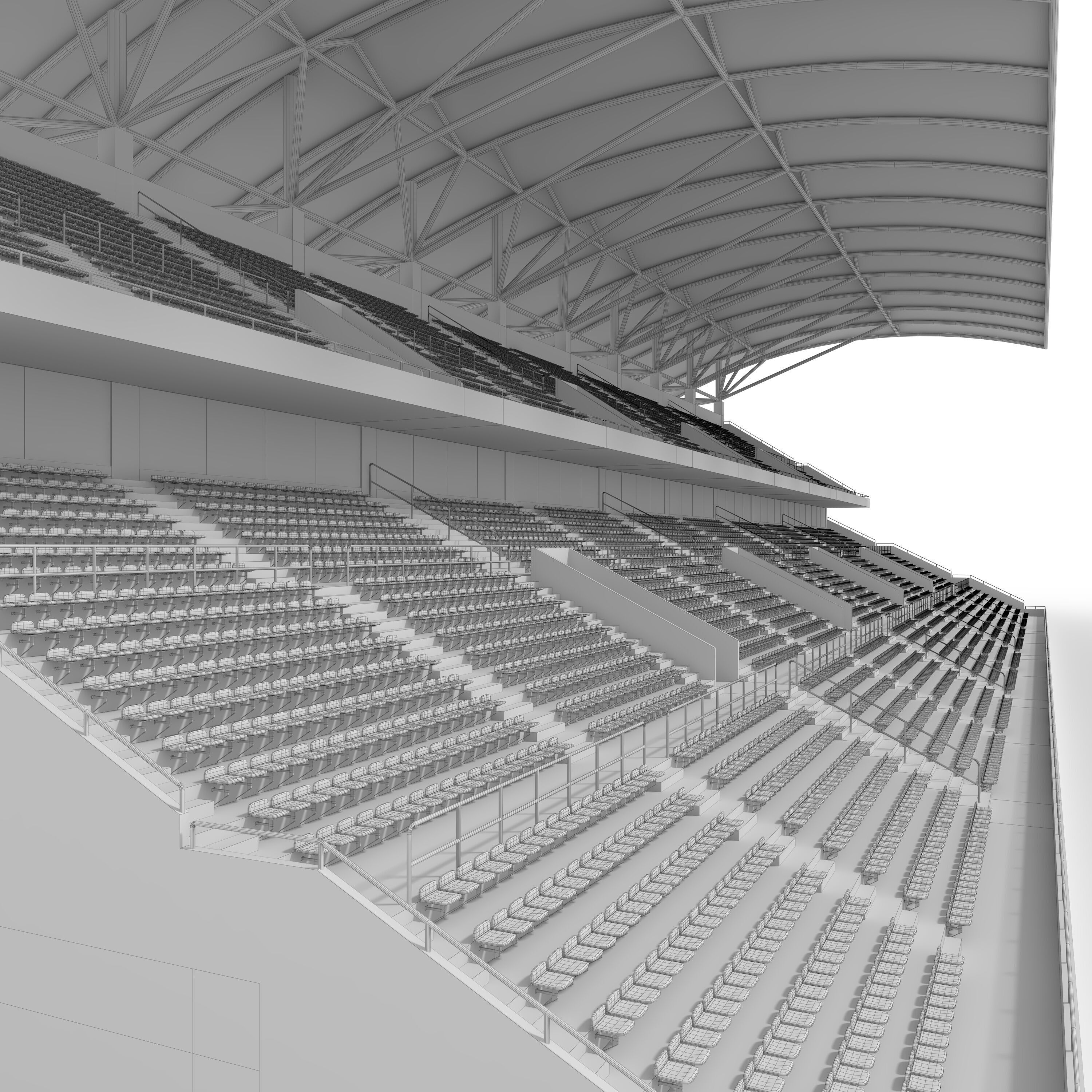 Stadium Tribune 04 3D model_23