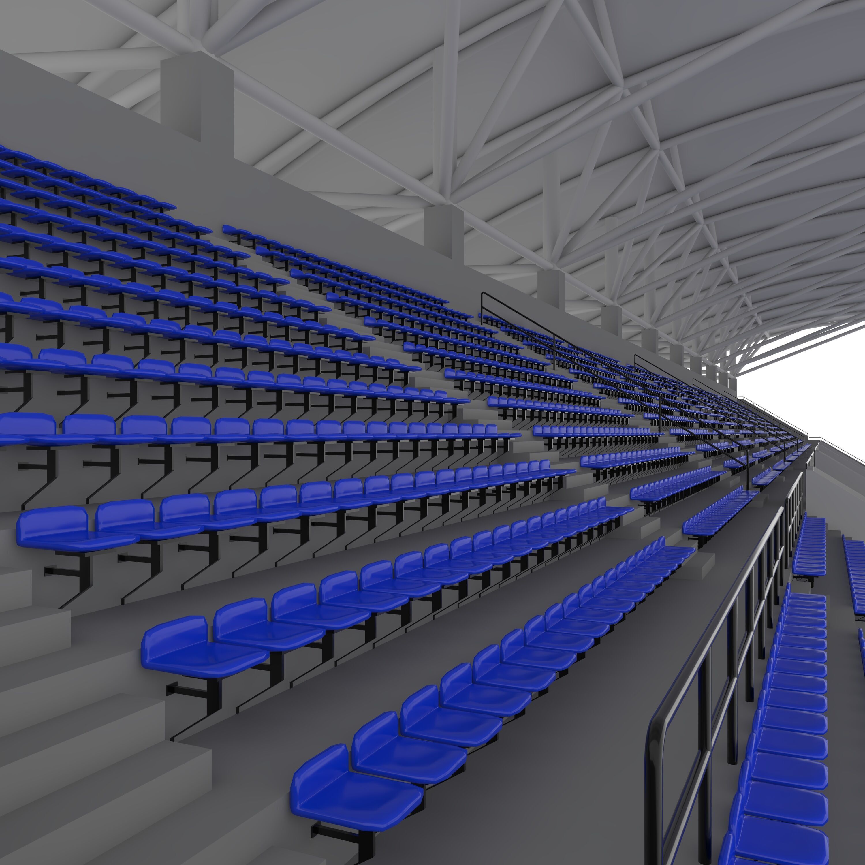 Stadium Tribune 04 3D model_34