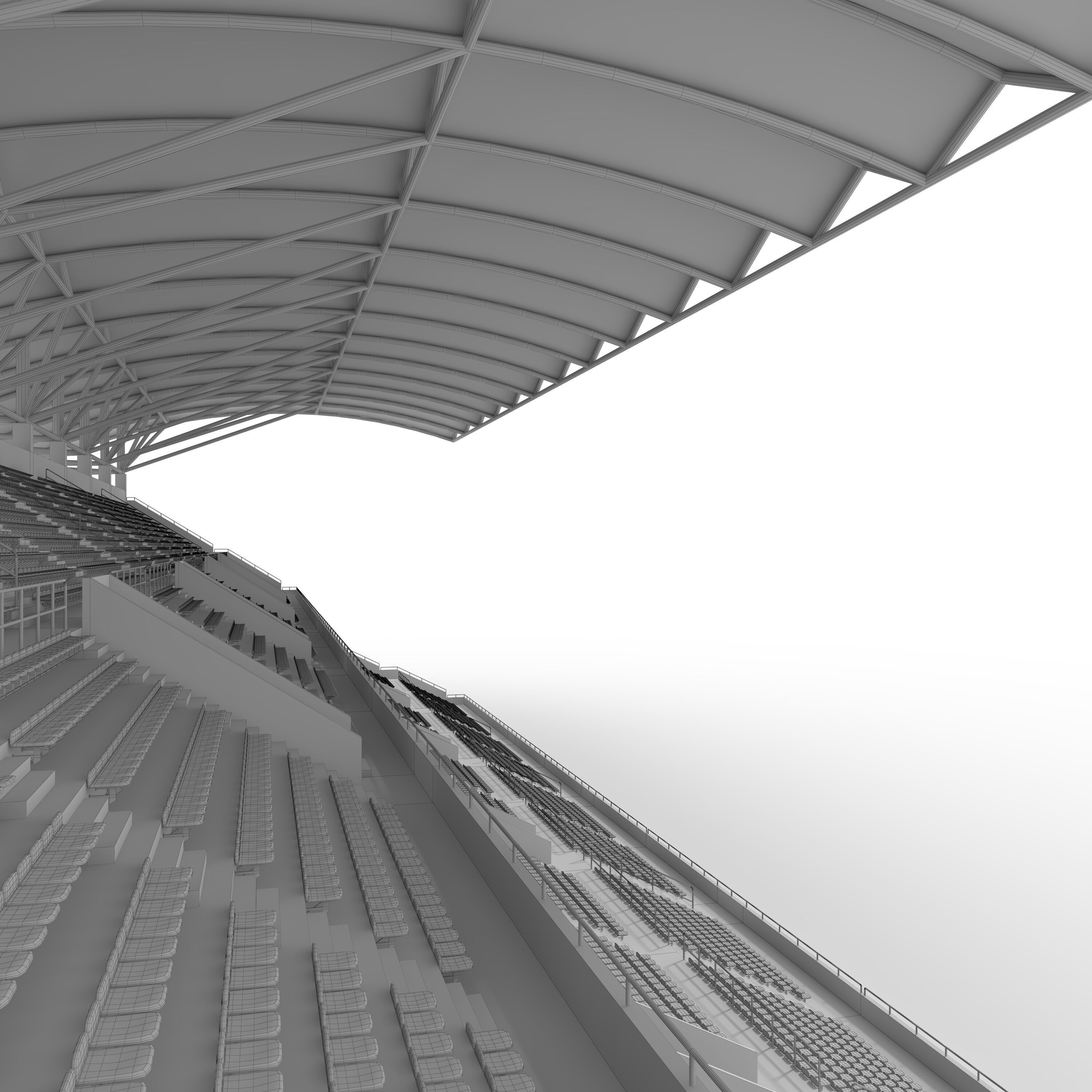 Stadium Tribune 04 3D model_37