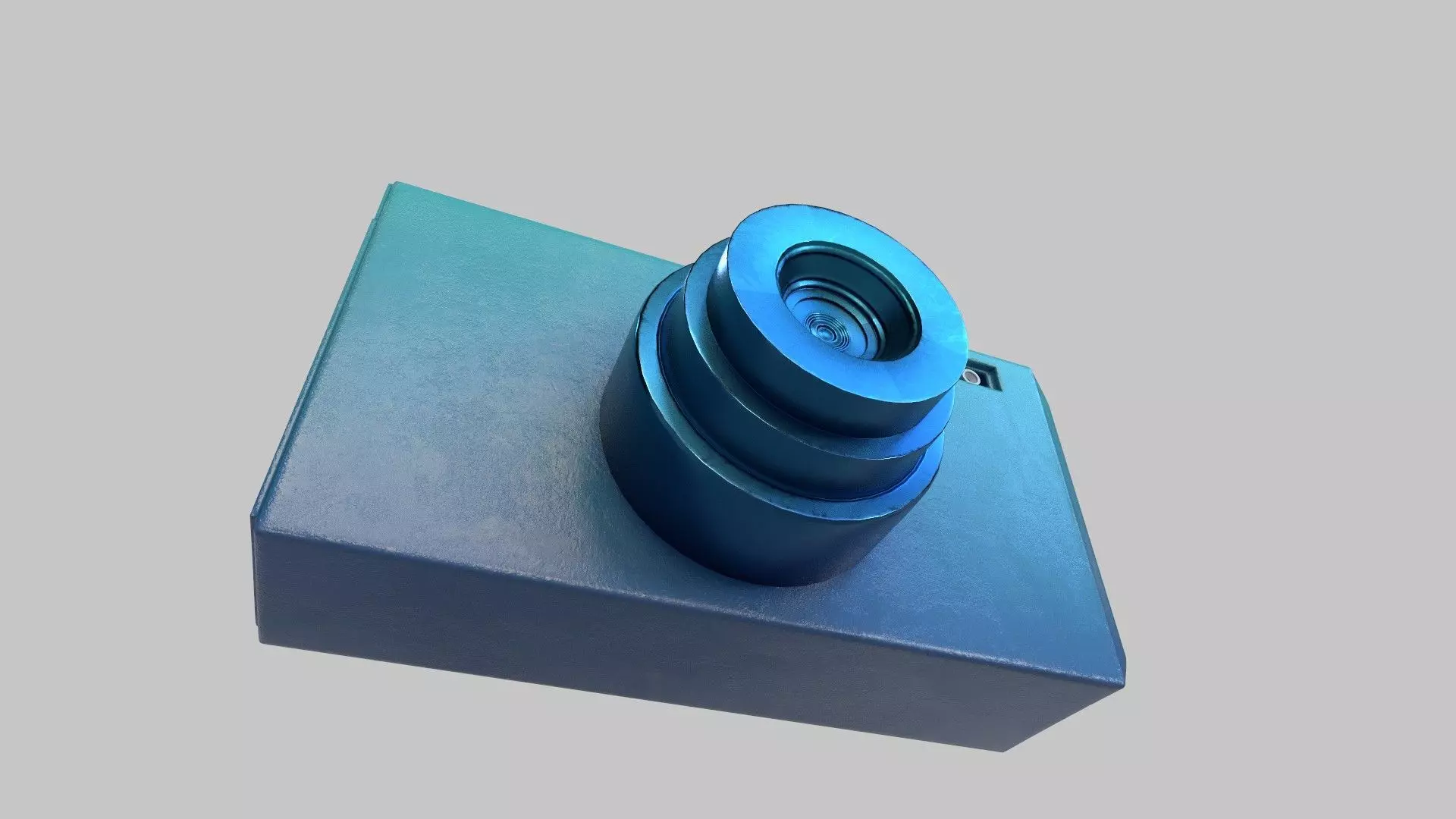 stylish cartoon camera 3D model_0