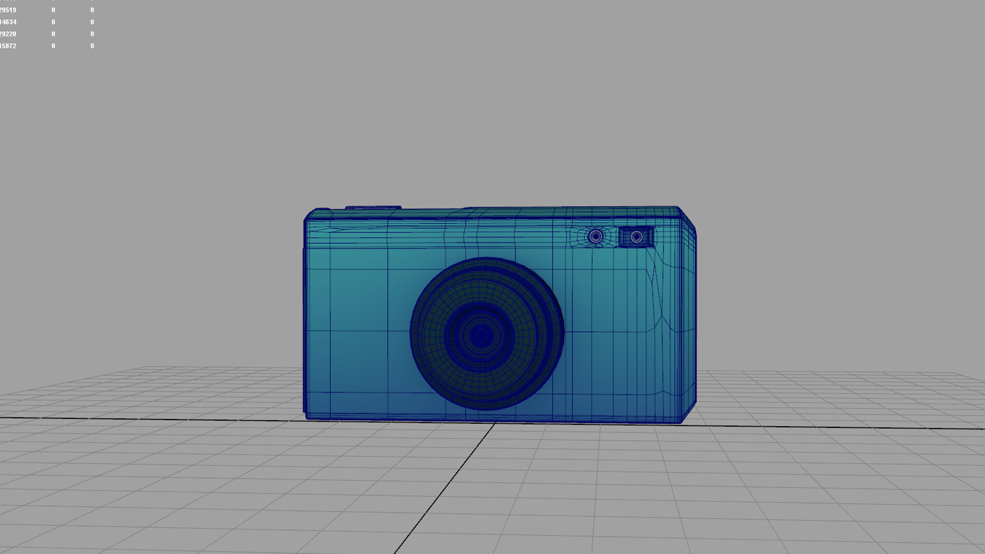 stylish cartoon camera 3D model_11